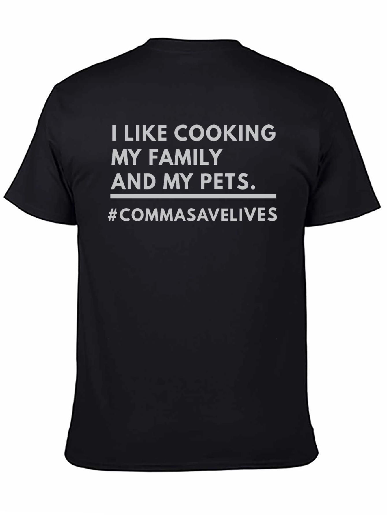 Comma Saves Lives Funny T-Shirt