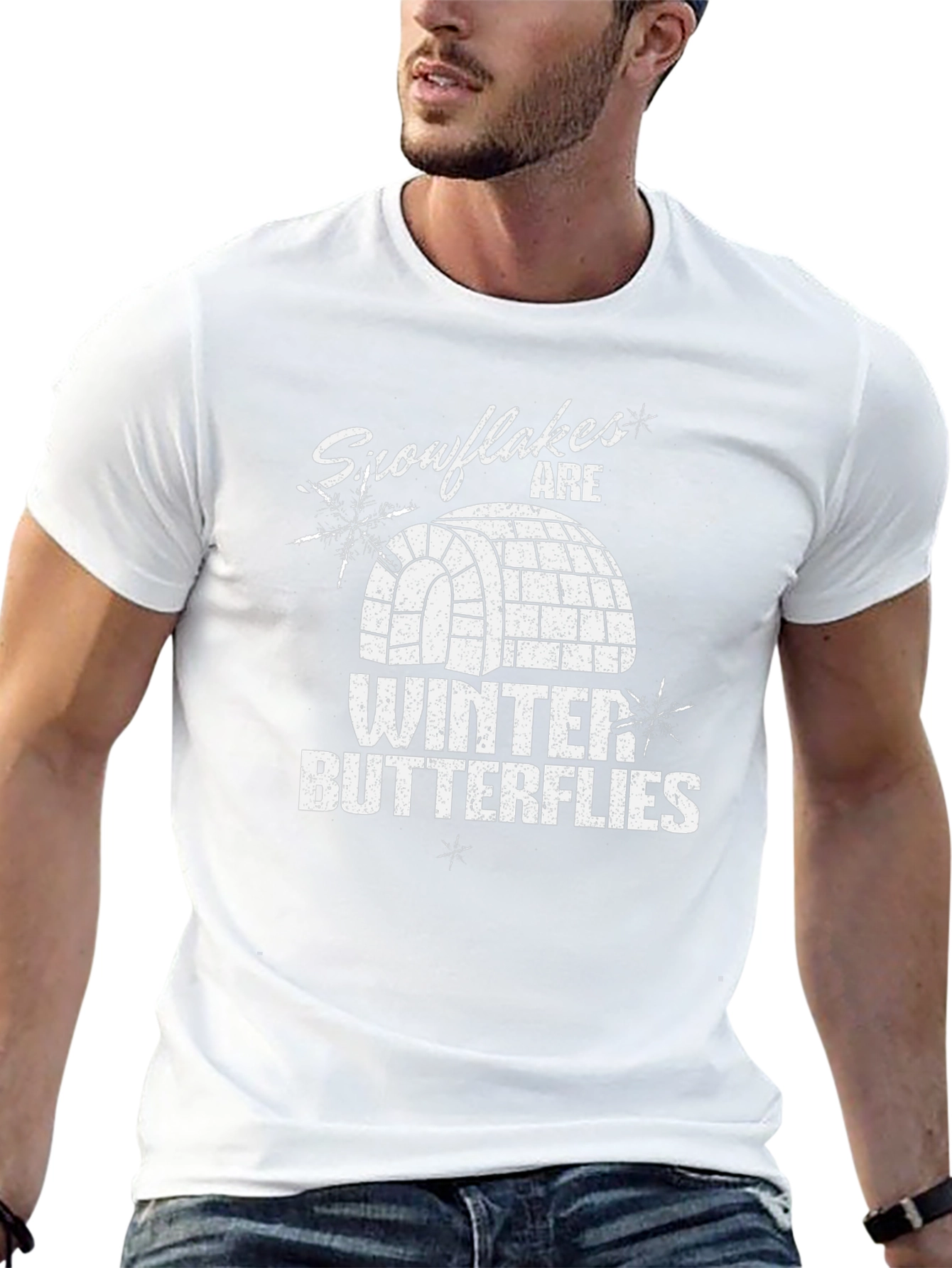 Snowflakes are Winter Butterflies Graphic Tee