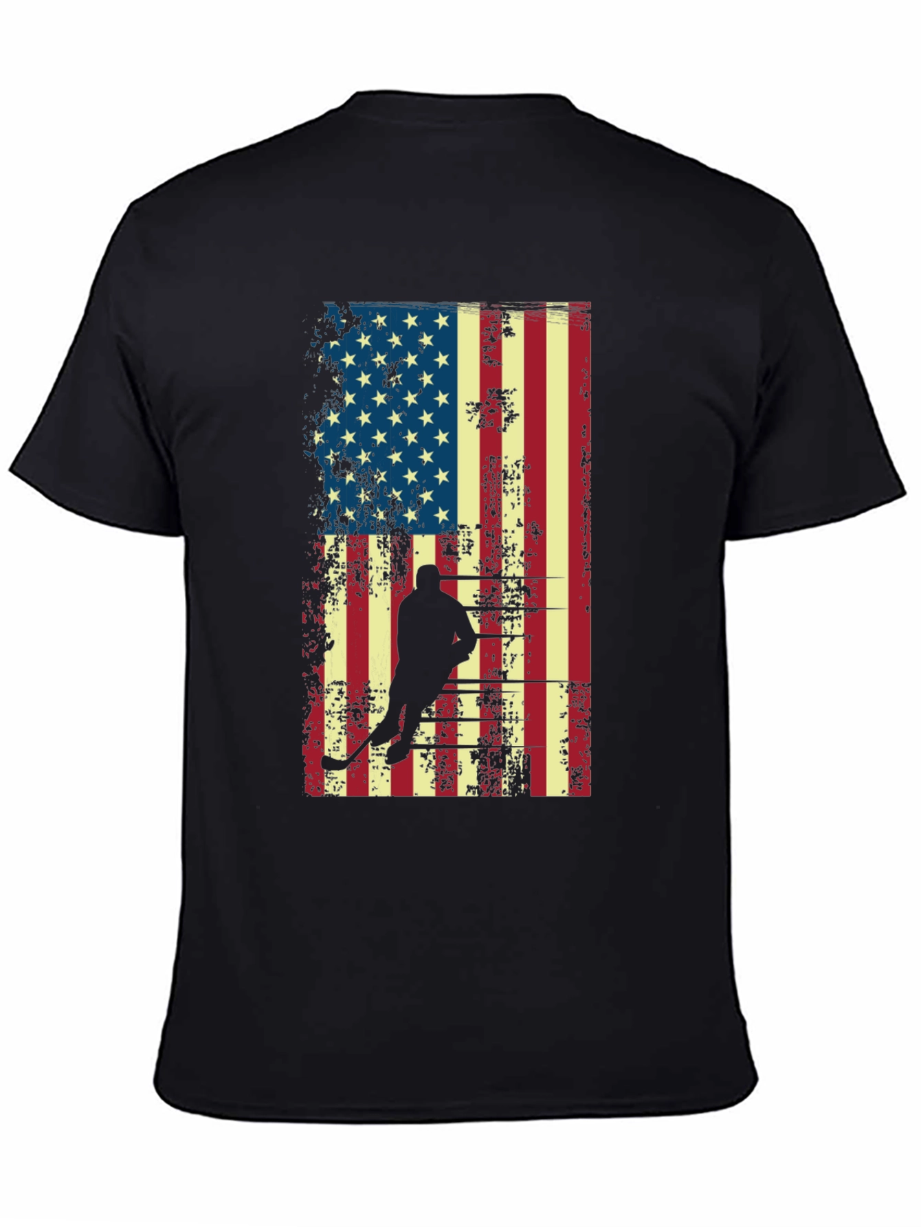Hockey USA Flag Graphic T-Shirt