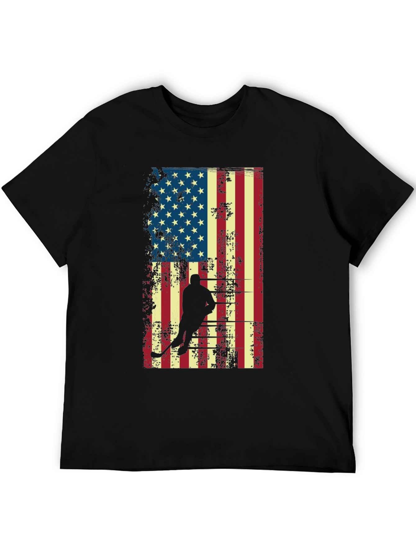 Hockey USA Flag Graphic T-Shirt