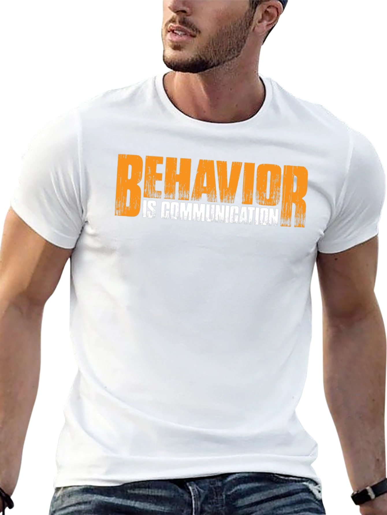 Behavior is Communication Black Graphic Tee