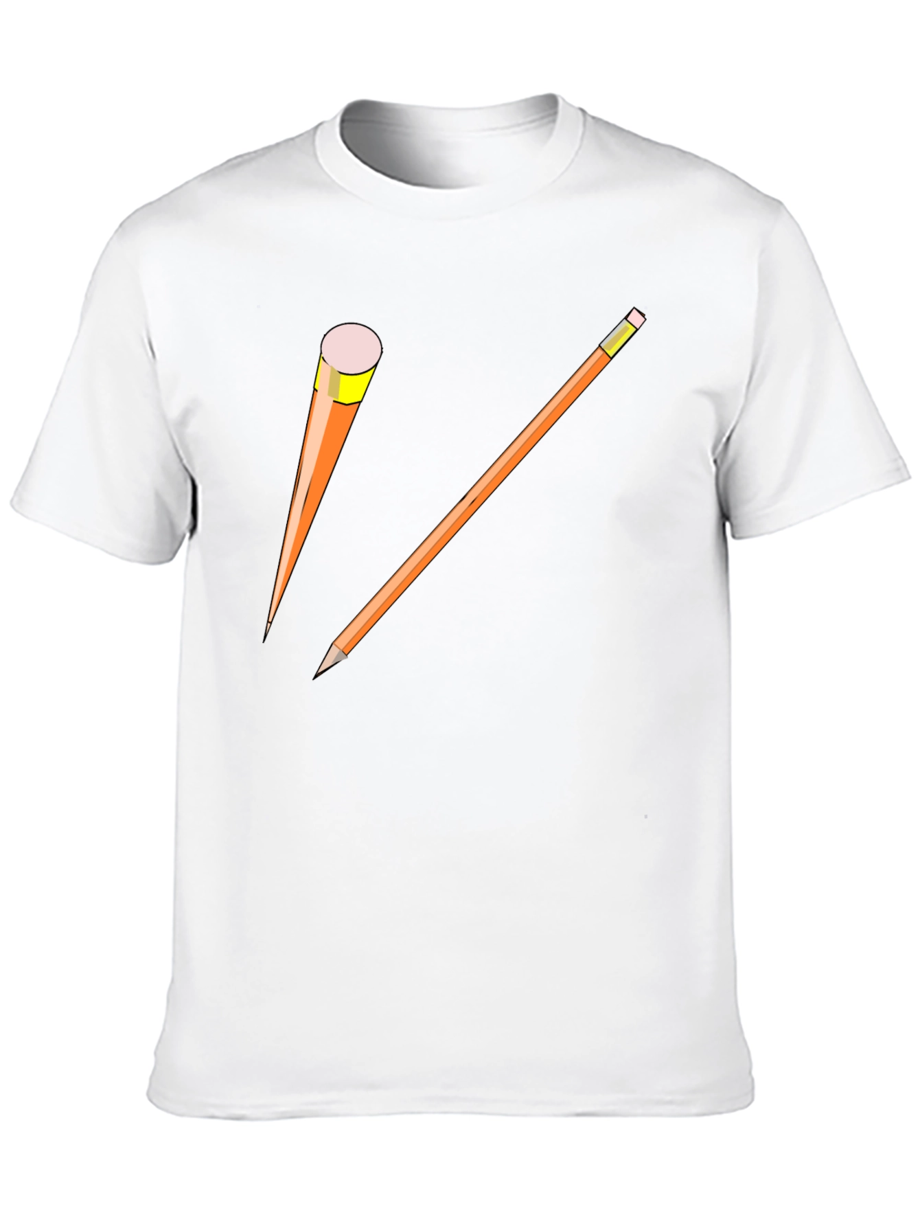 Pencil Graphic Black T-Shirt