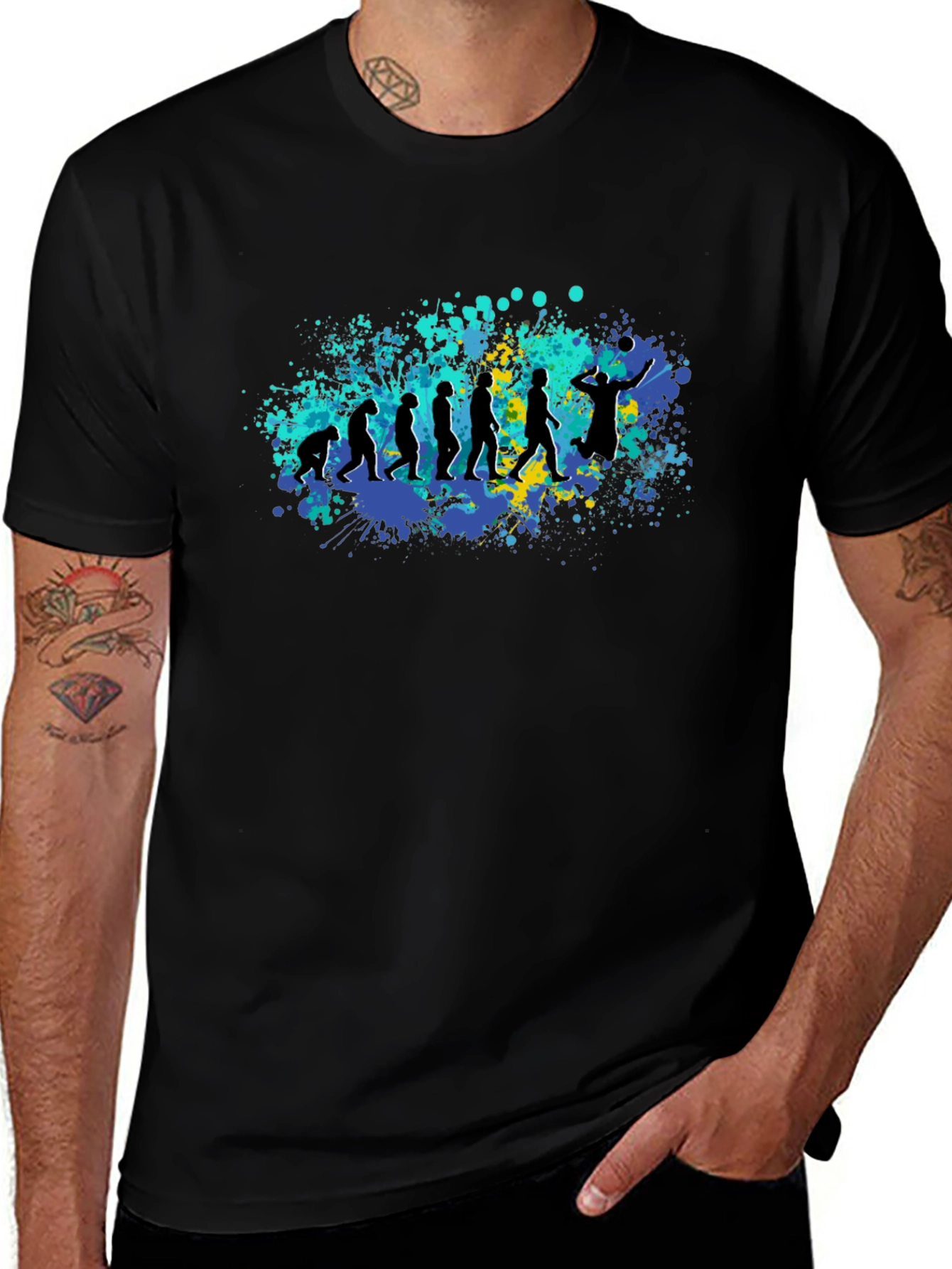 Evolution of Volleyball T-Shirt