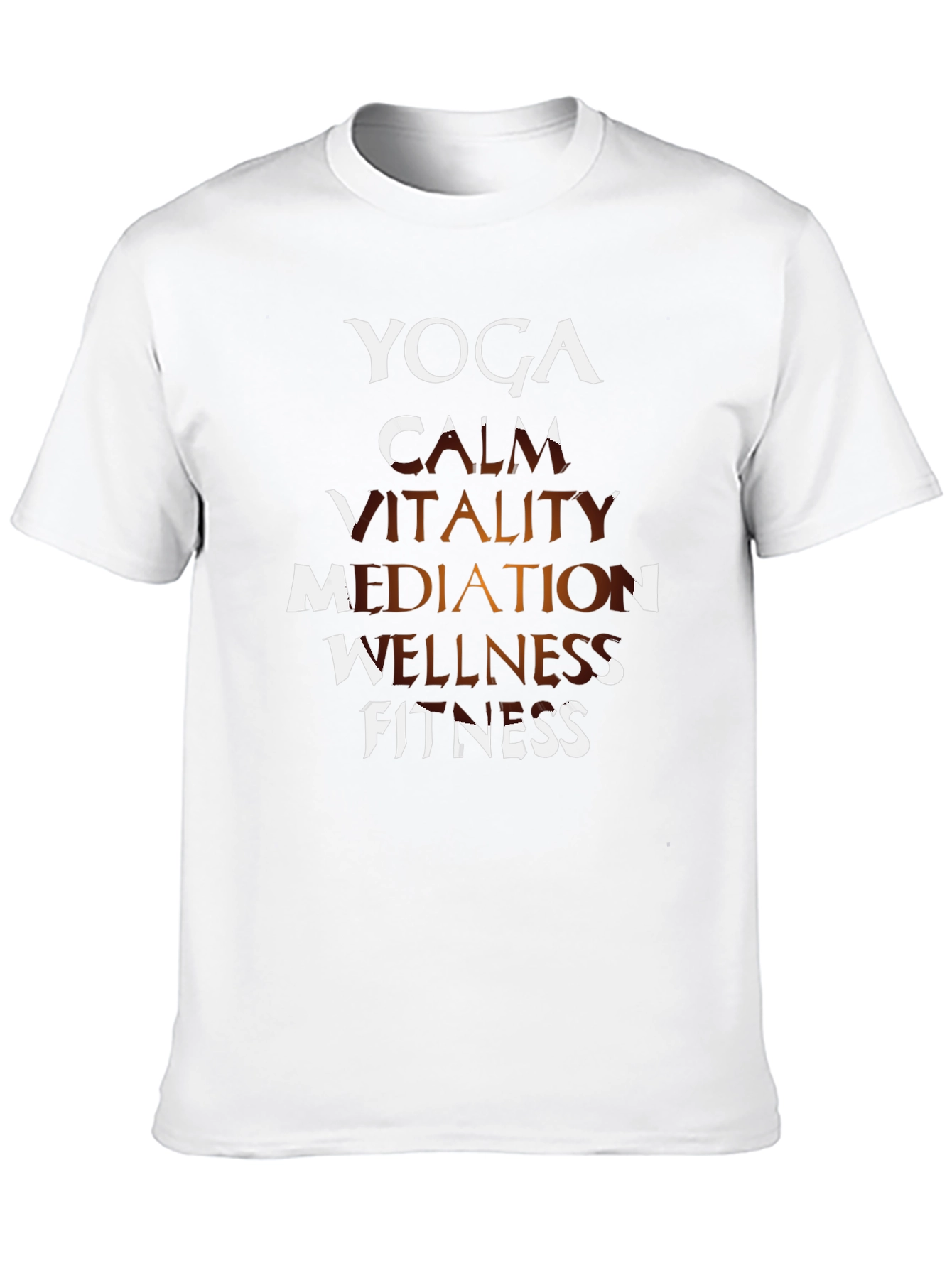 Yoga Calm Vitality Wellness Graphic Tee