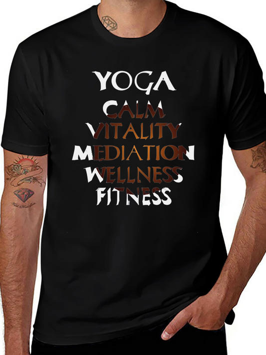 Yoga Calm Vitality Wellness Graphic Tee