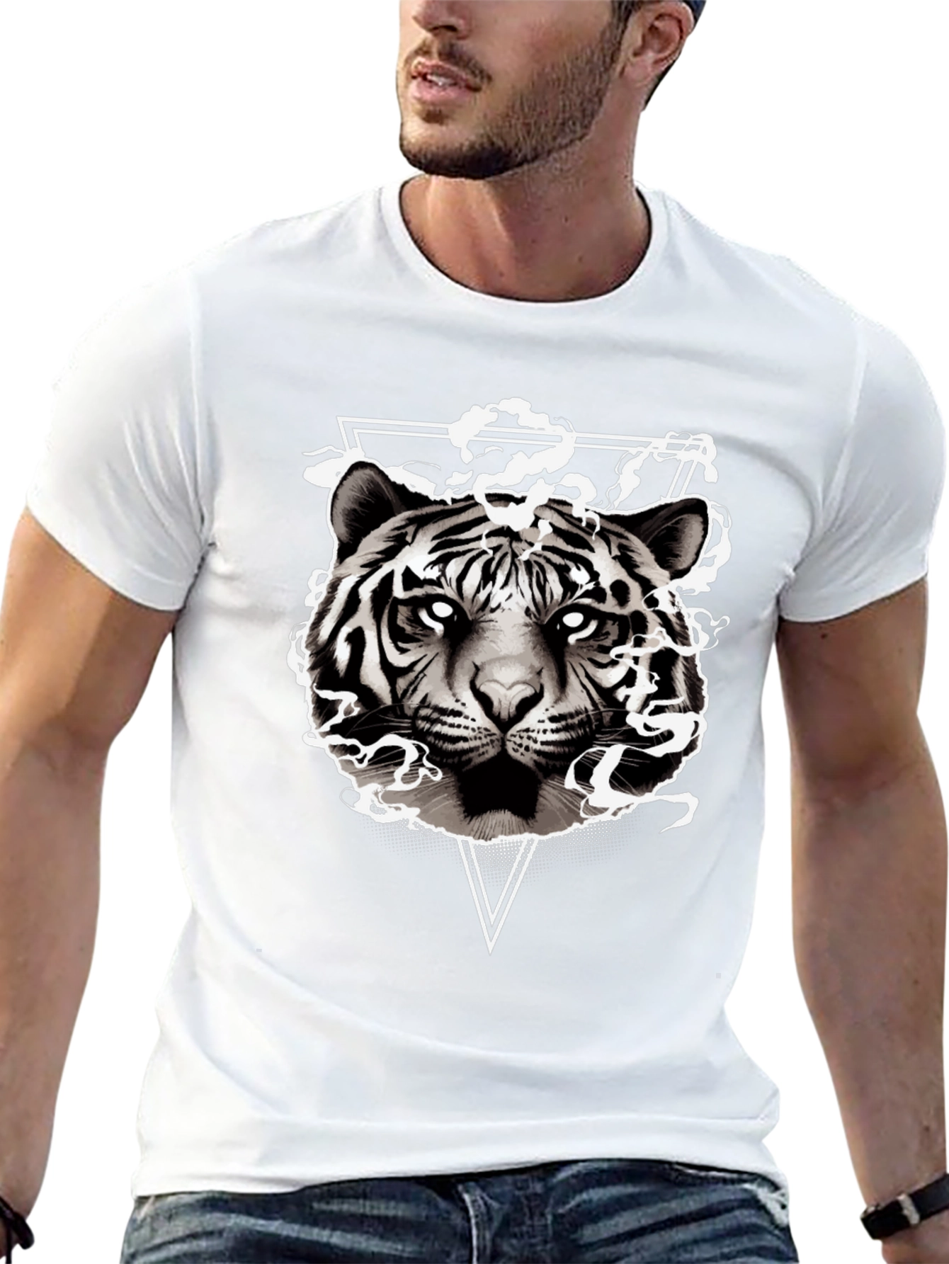 Tiger Graphic Tee - Cool Animal Design