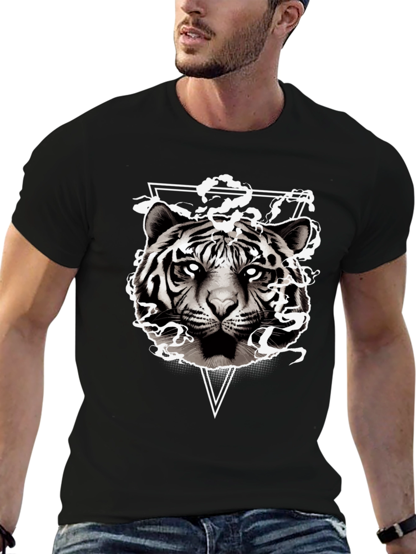 Tiger Graphic Tee - Cool Animal Design