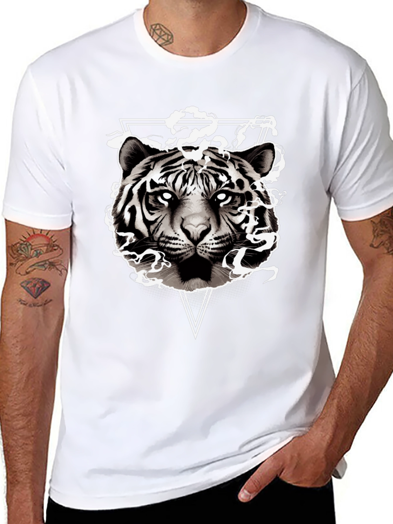 Tiger Graphic Tee - Cool Animal Design