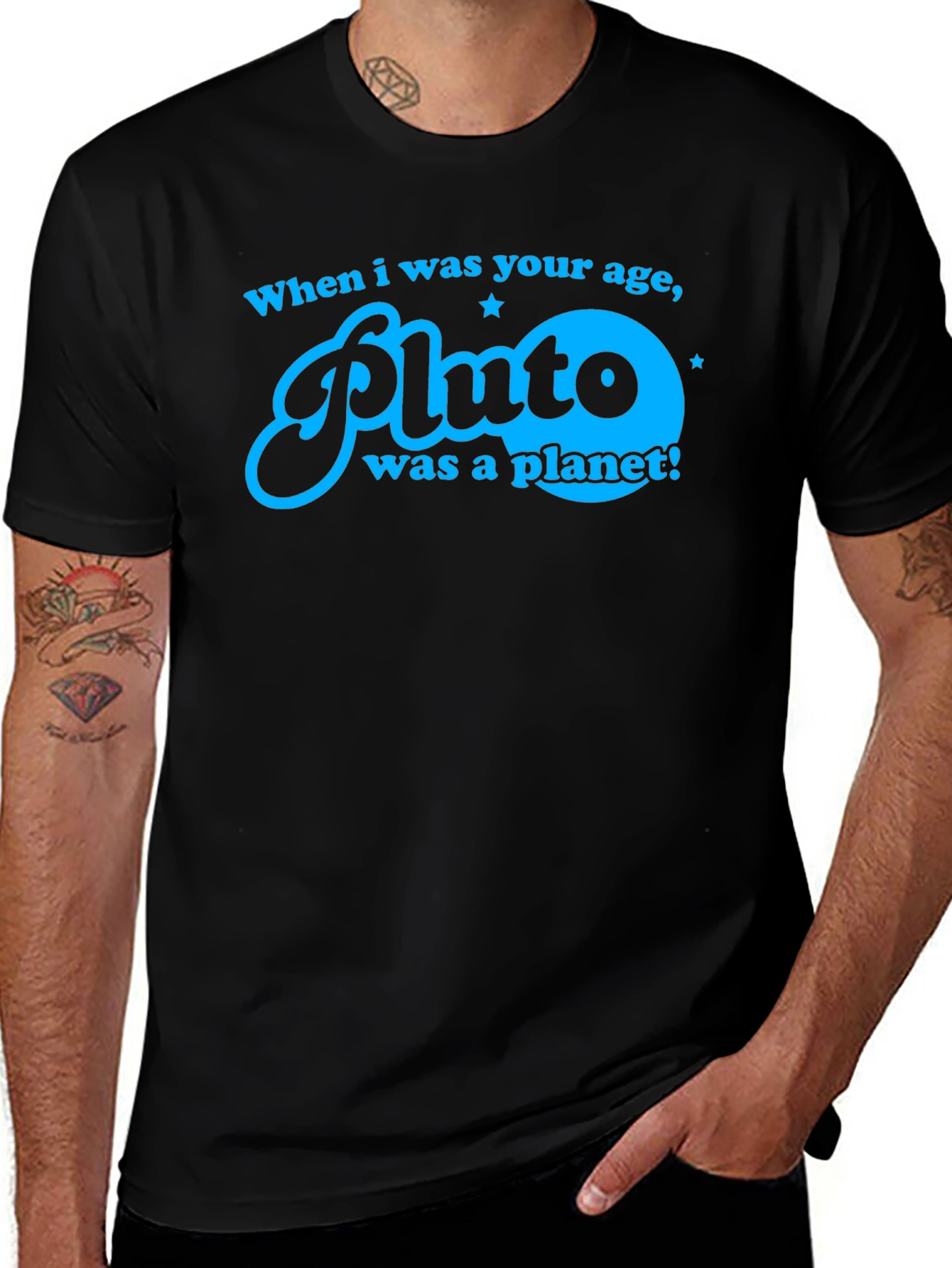 Retro Pluto Planet T-Shirt - Astronomy Space Tee