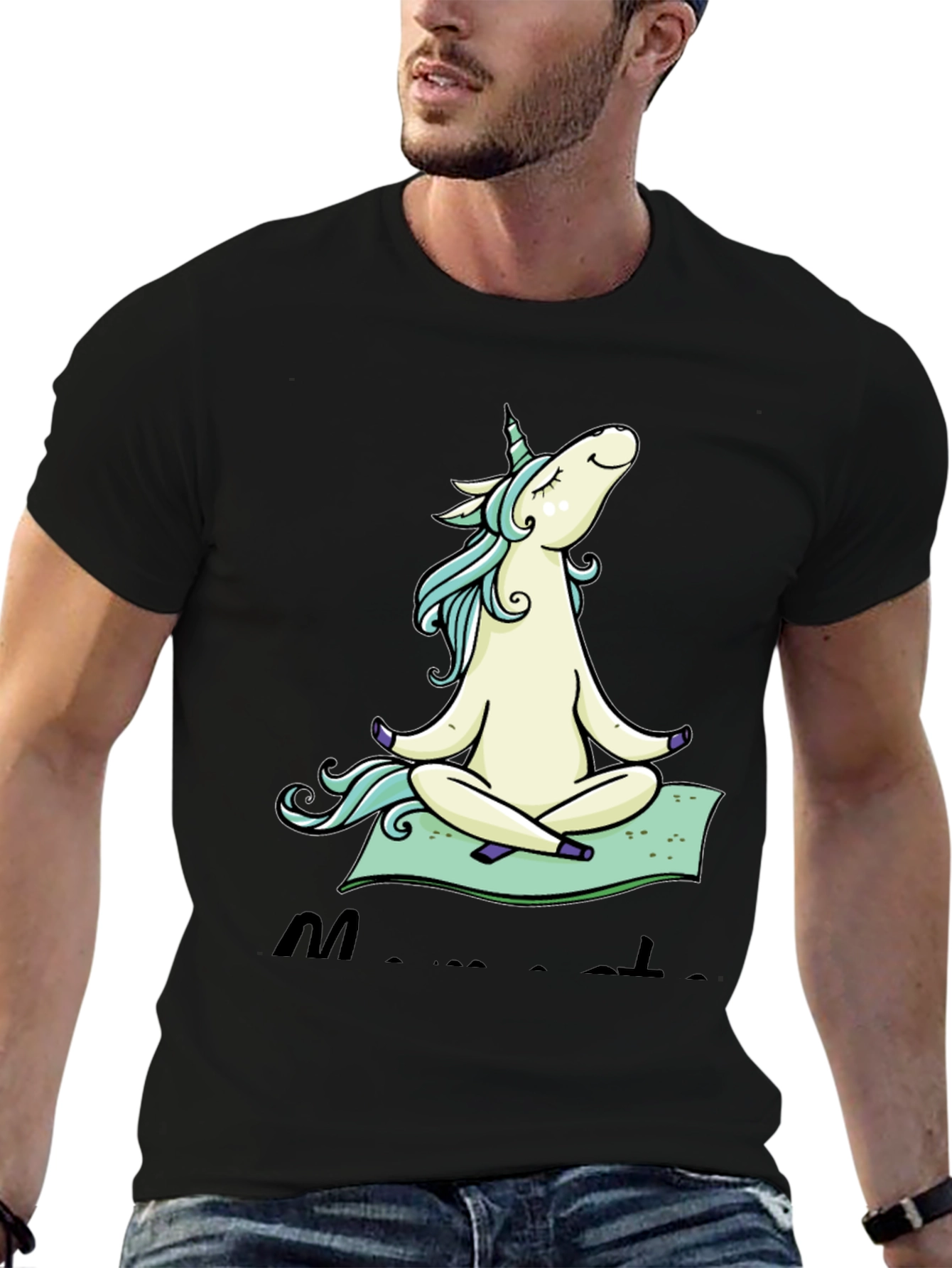 Zen Unicorn T-Shirt: Meditating Graphic Tee