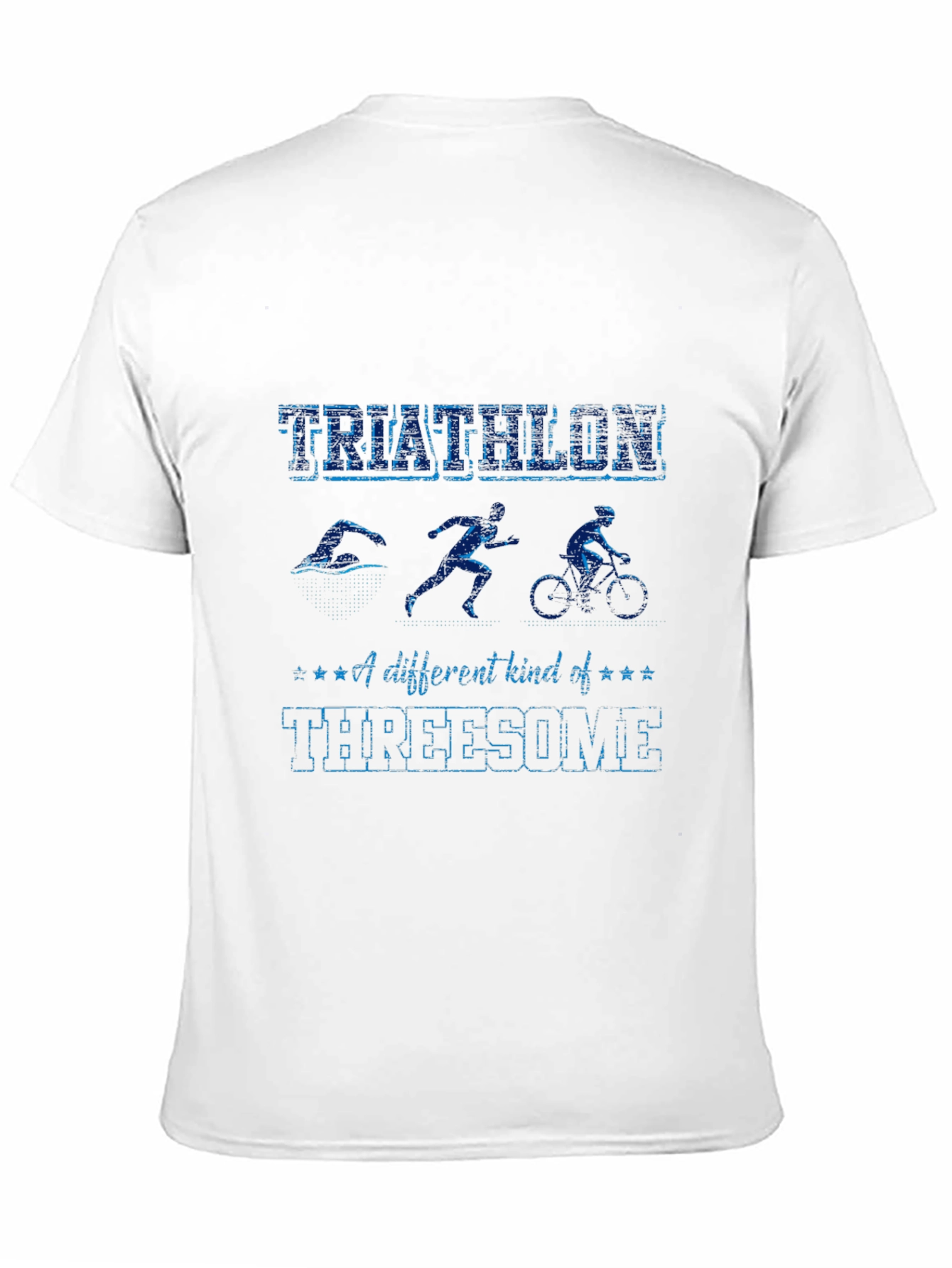 Triathlon Threesome Funny T-Shirt
