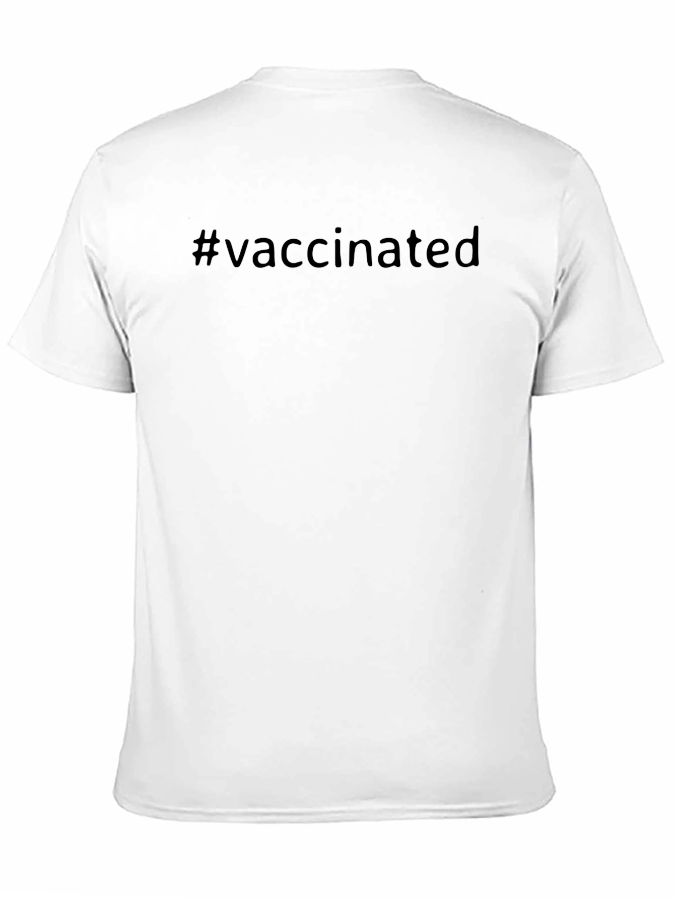 #Vaccinated Crew Neck T-Shirt