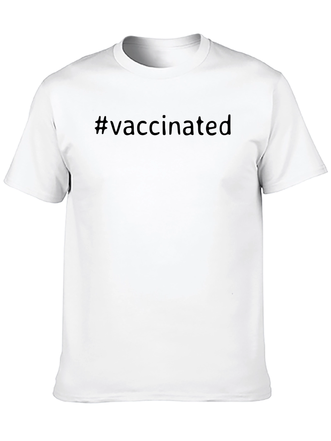#Vaccinated Crew Neck T-Shirt
