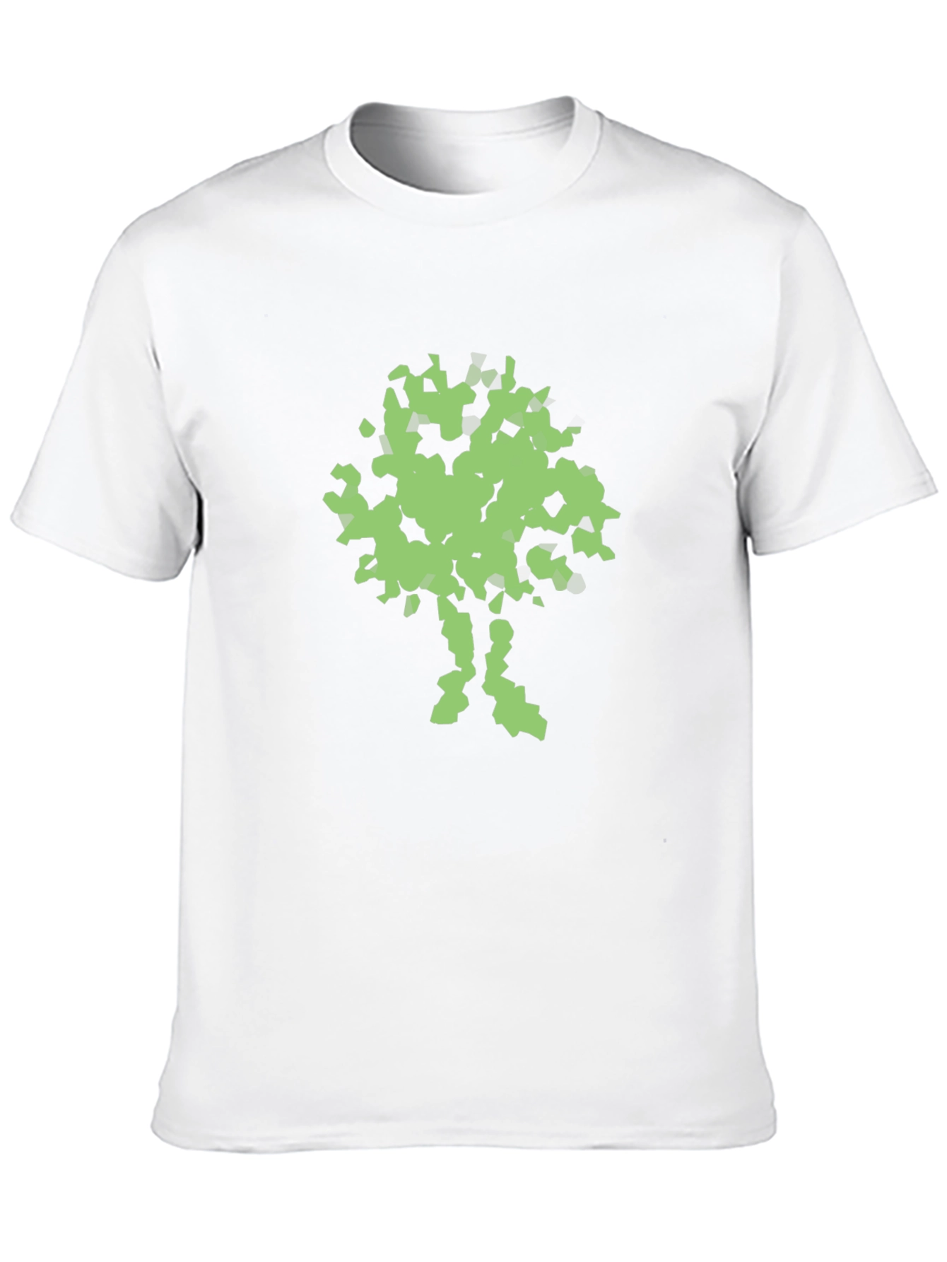 Abstract Tree Graphic Print Black T-Shirt