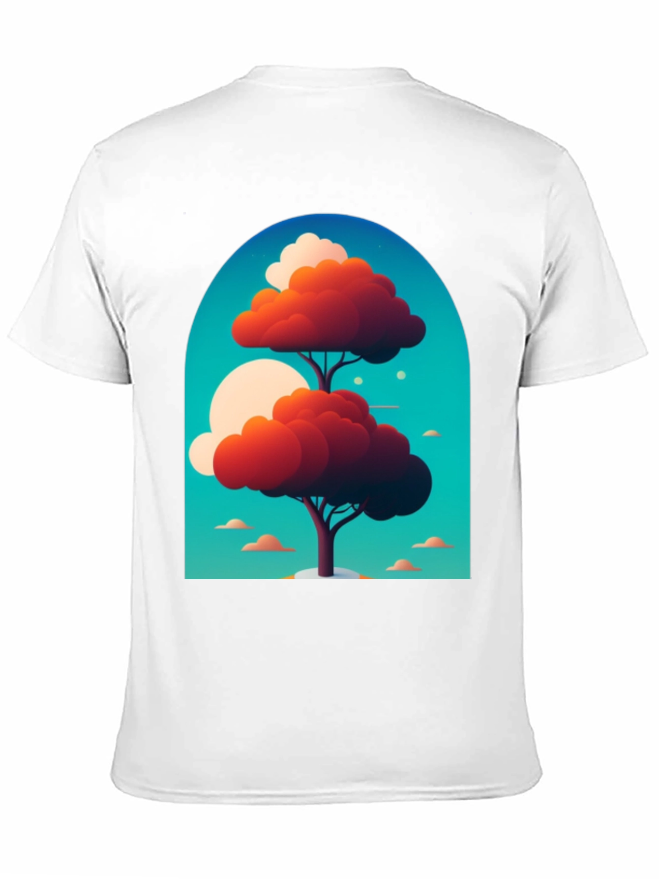 Artsy Tree Graphic Tee - Unique Design Black T-Shirt