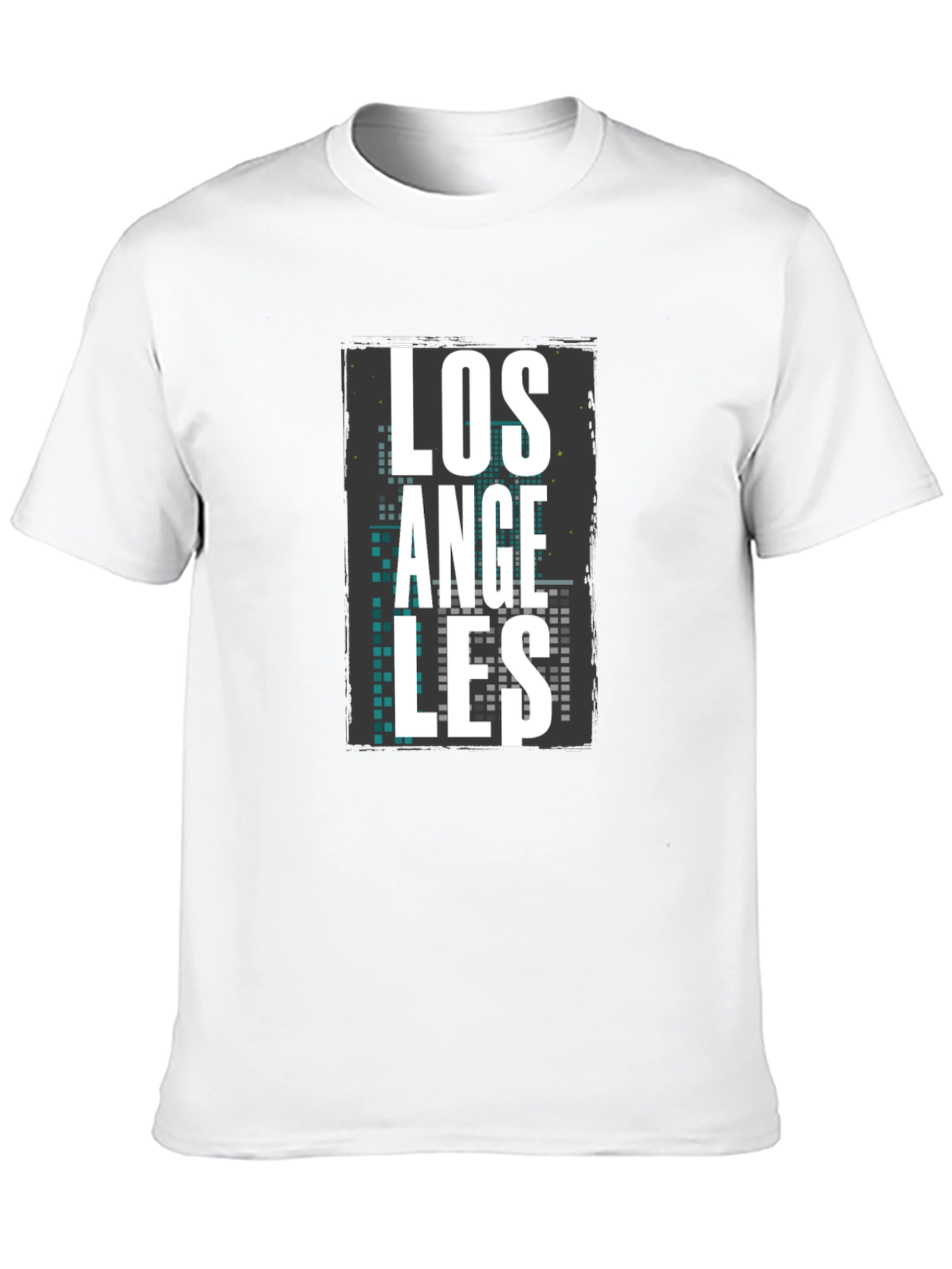 Los Angeles Graphic Print Mens Black T-Shirt