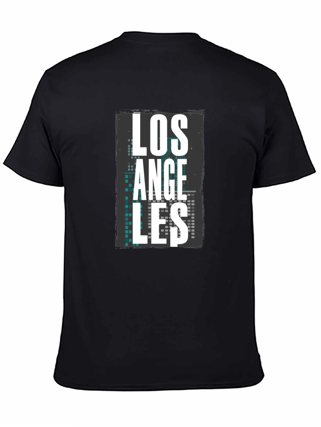 Los Angeles Graphic Print Mens Black T-Shirt