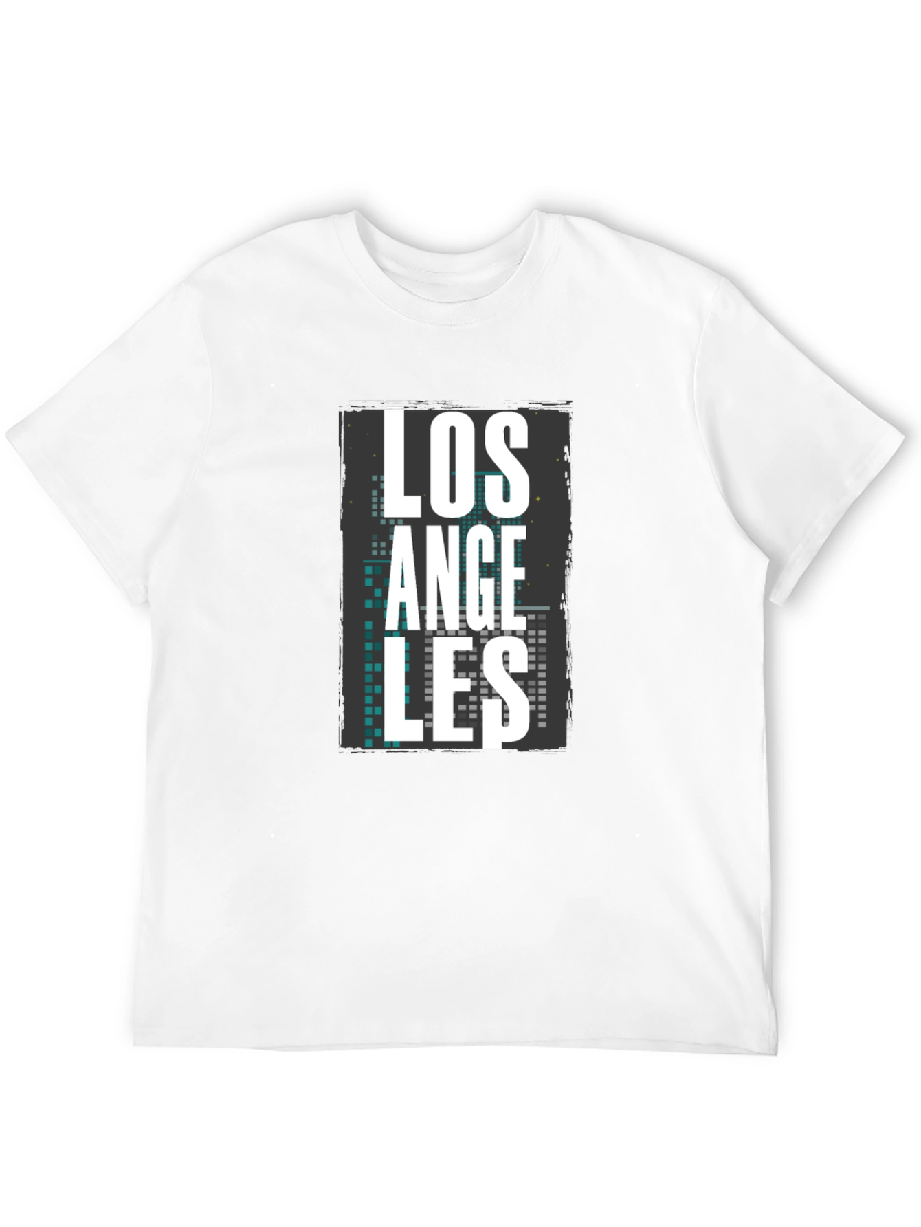 Los Angeles Graphic Print Mens Black T-Shirt
