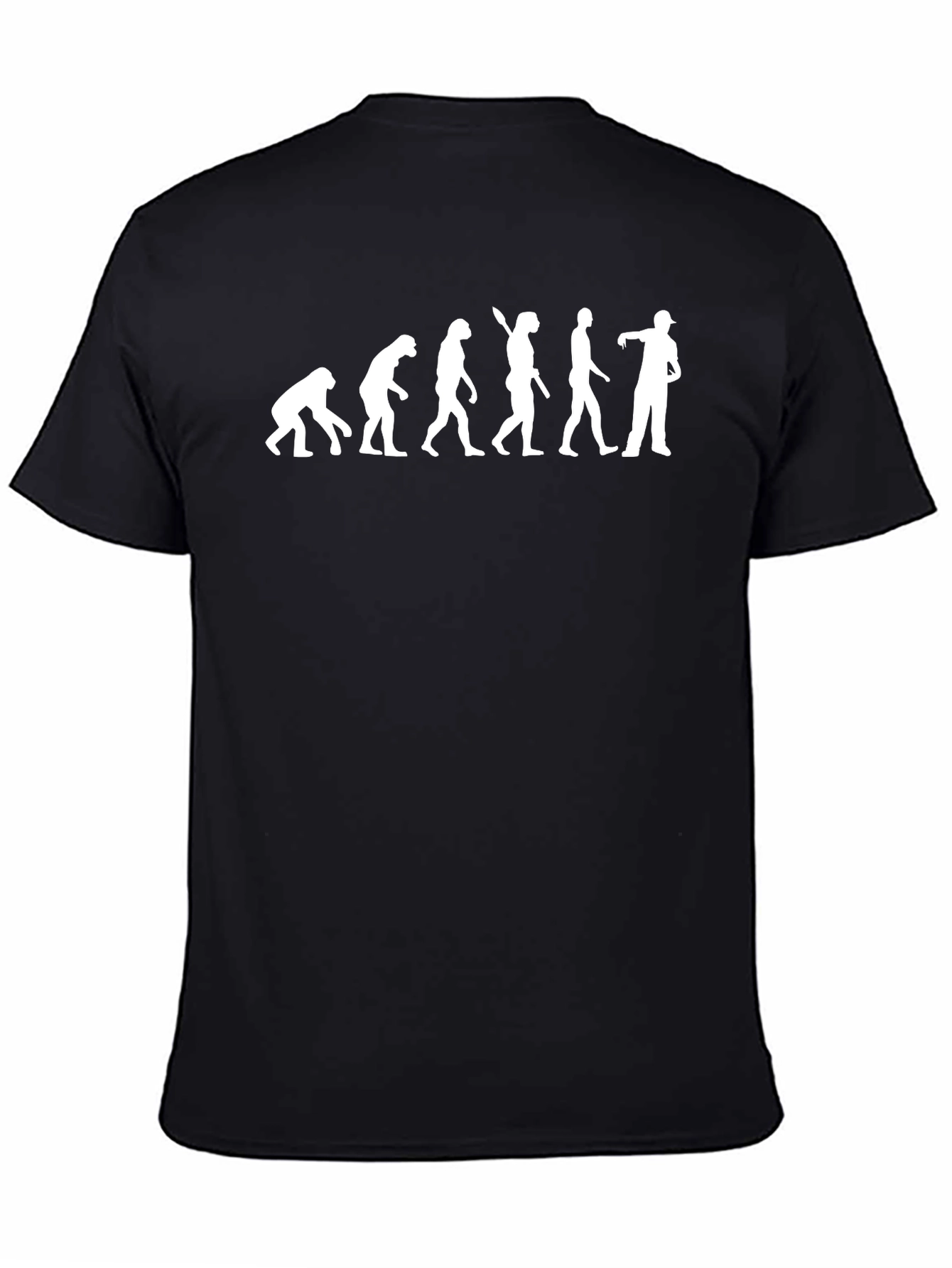 Evolution of a Zombie Fan Black T-Shirt
