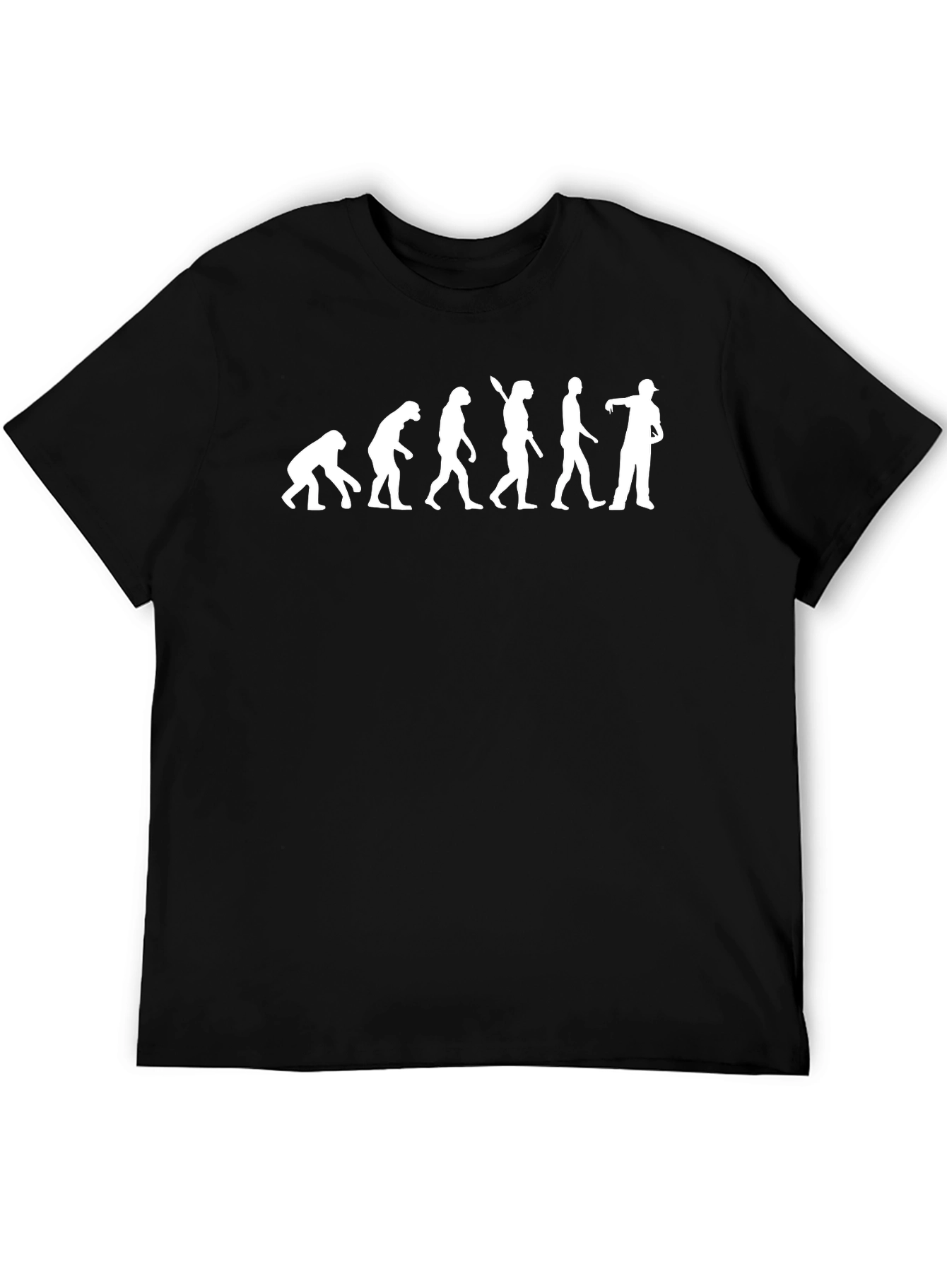 Evolution of a Zombie Fan Black T-Shirt