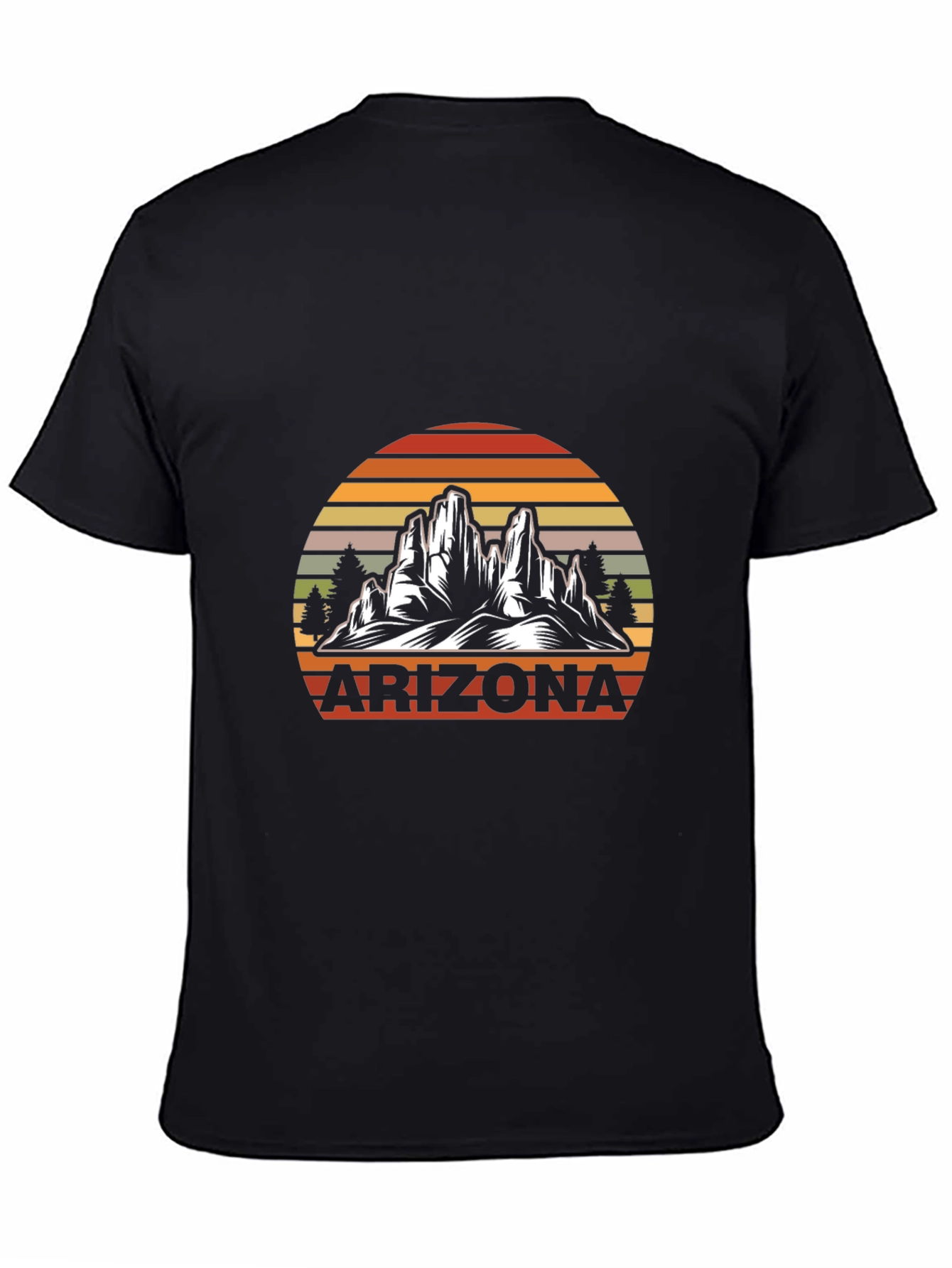 Arizona Graphic T-Shirt - Retro Mountain Design