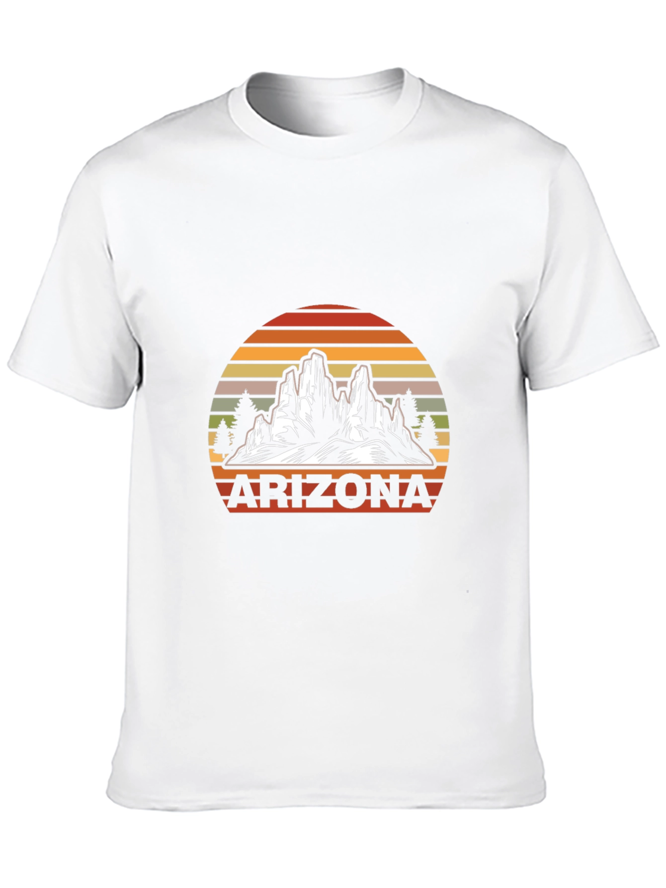 Arizona Graphic T-Shirt - Retro Mountain Design