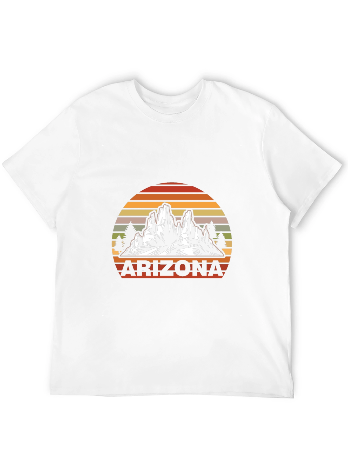 Arizona Graphic T-Shirt - Retro Mountain Design