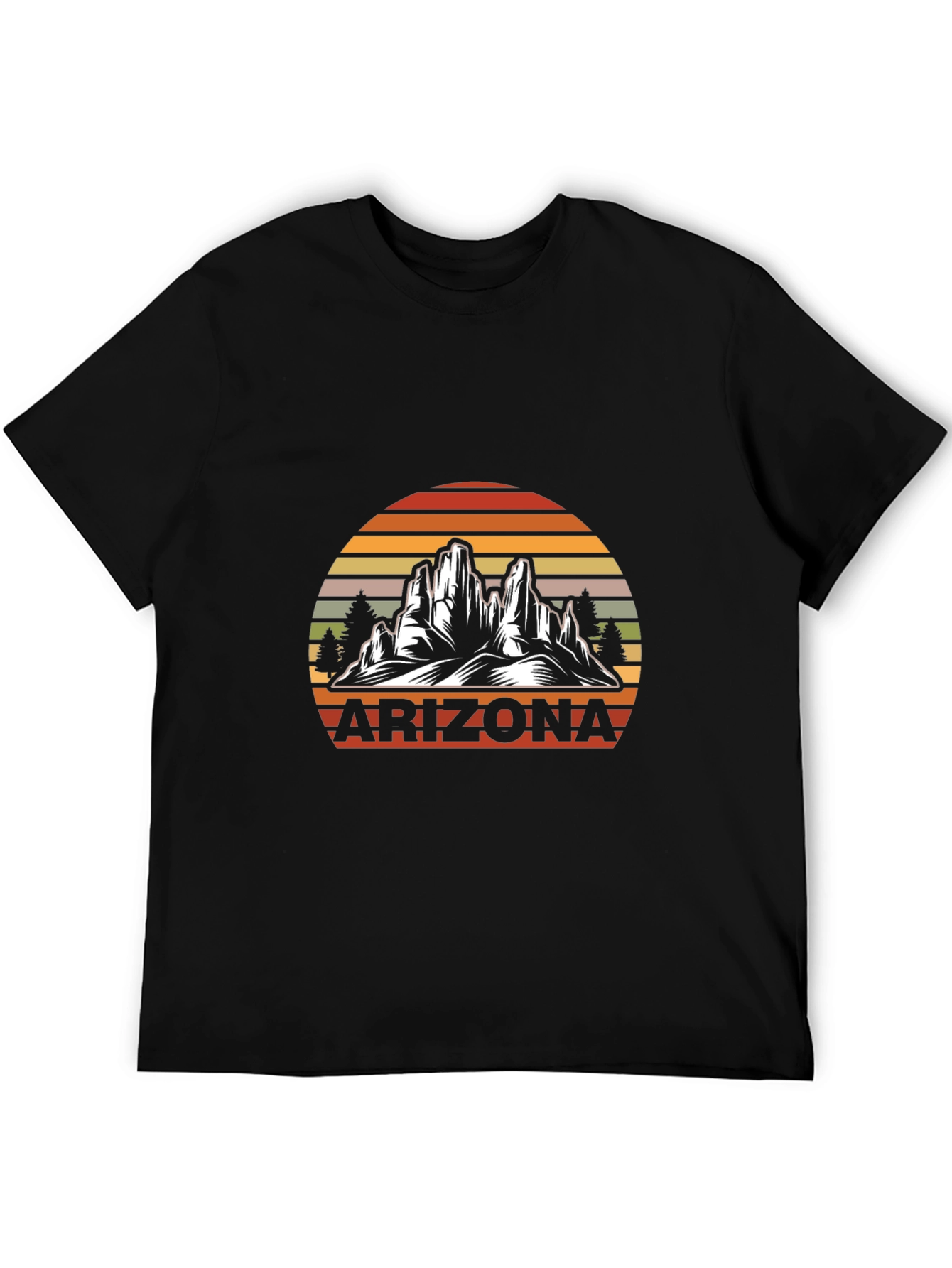 Arizona Graphic T-Shirt - Retro Mountain Design