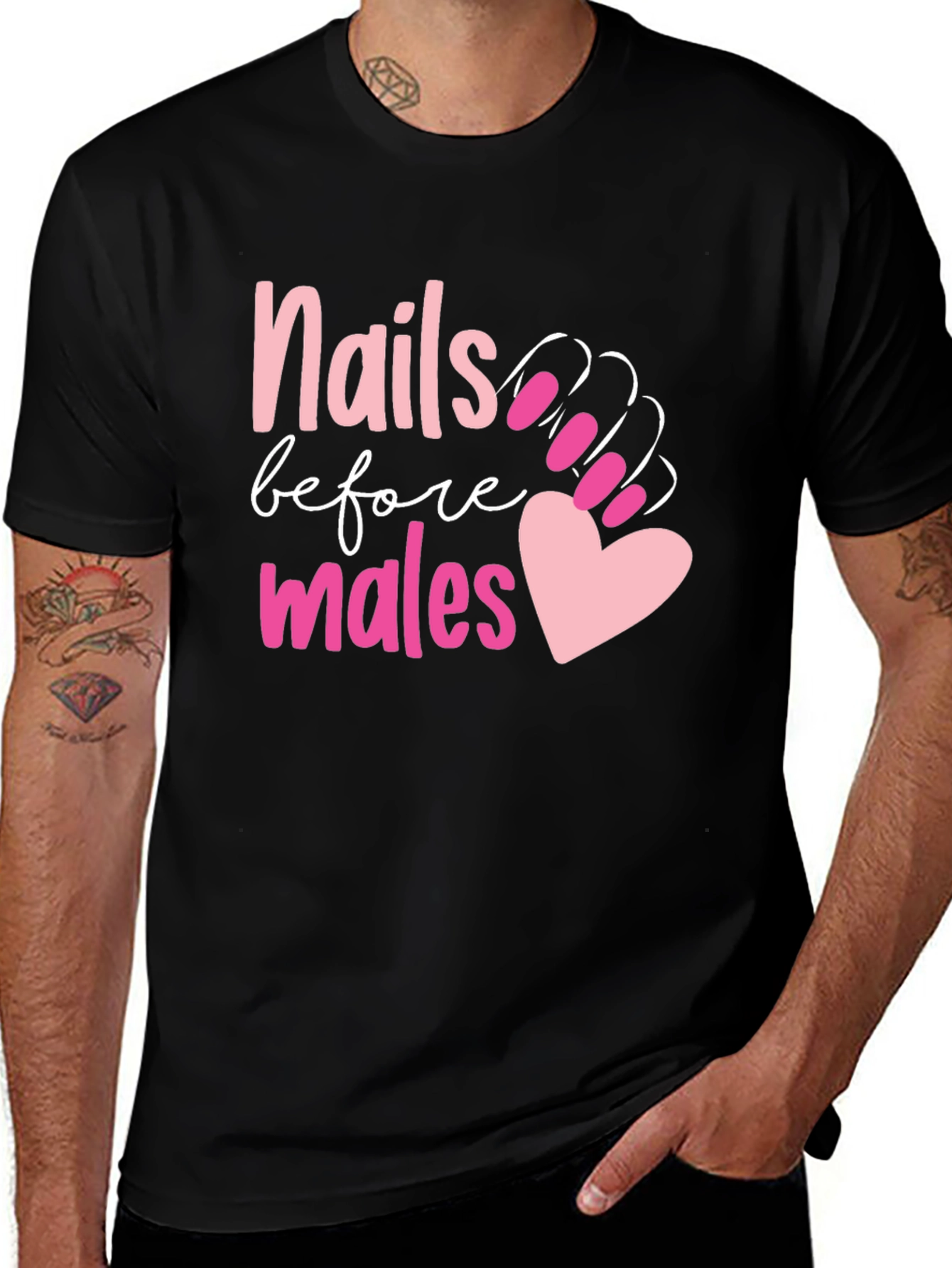 Nails Before Males Graphic Tee
