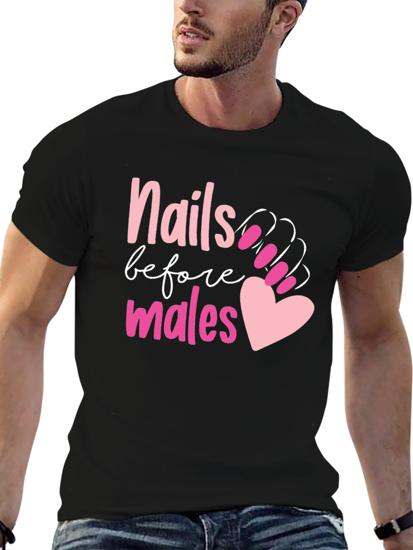 Nails Before Males Graphic Tee