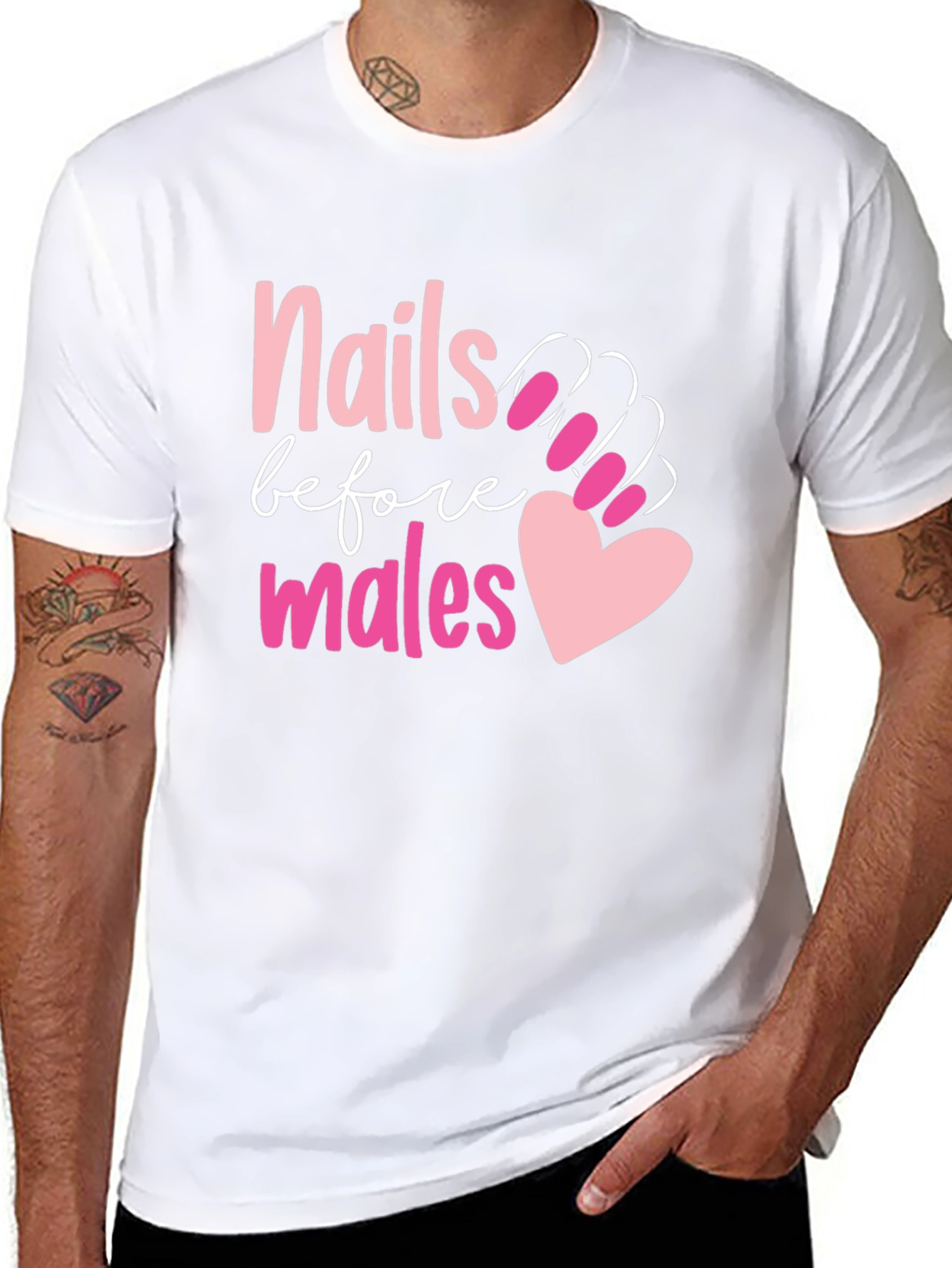 Nails Before Males Graphic Tee