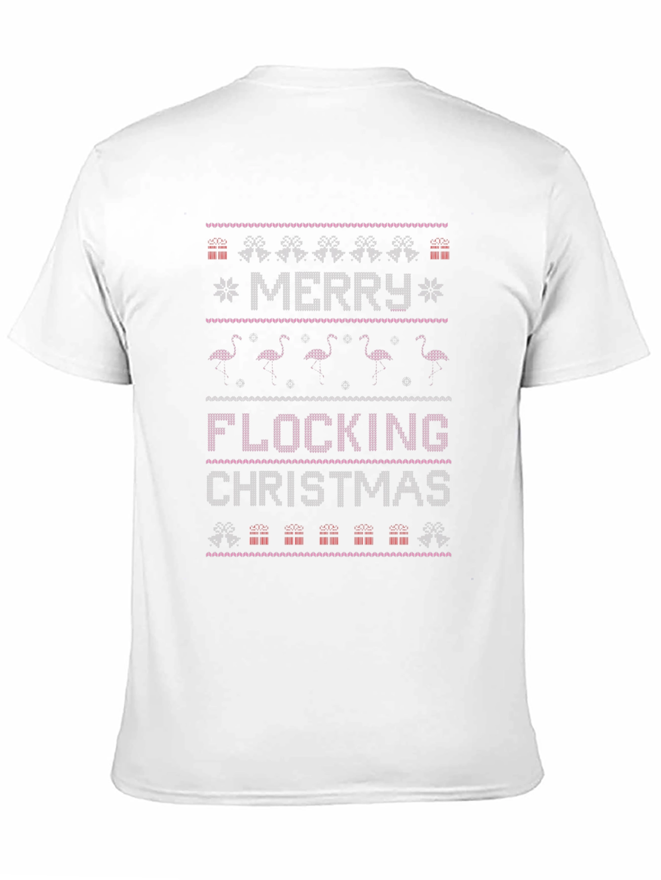 Merry Flocking Christmas Ugly Sweater Graphic Tee