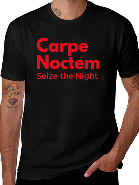 Carpe Noctem Graphic T-Shirt - Seize the Night!