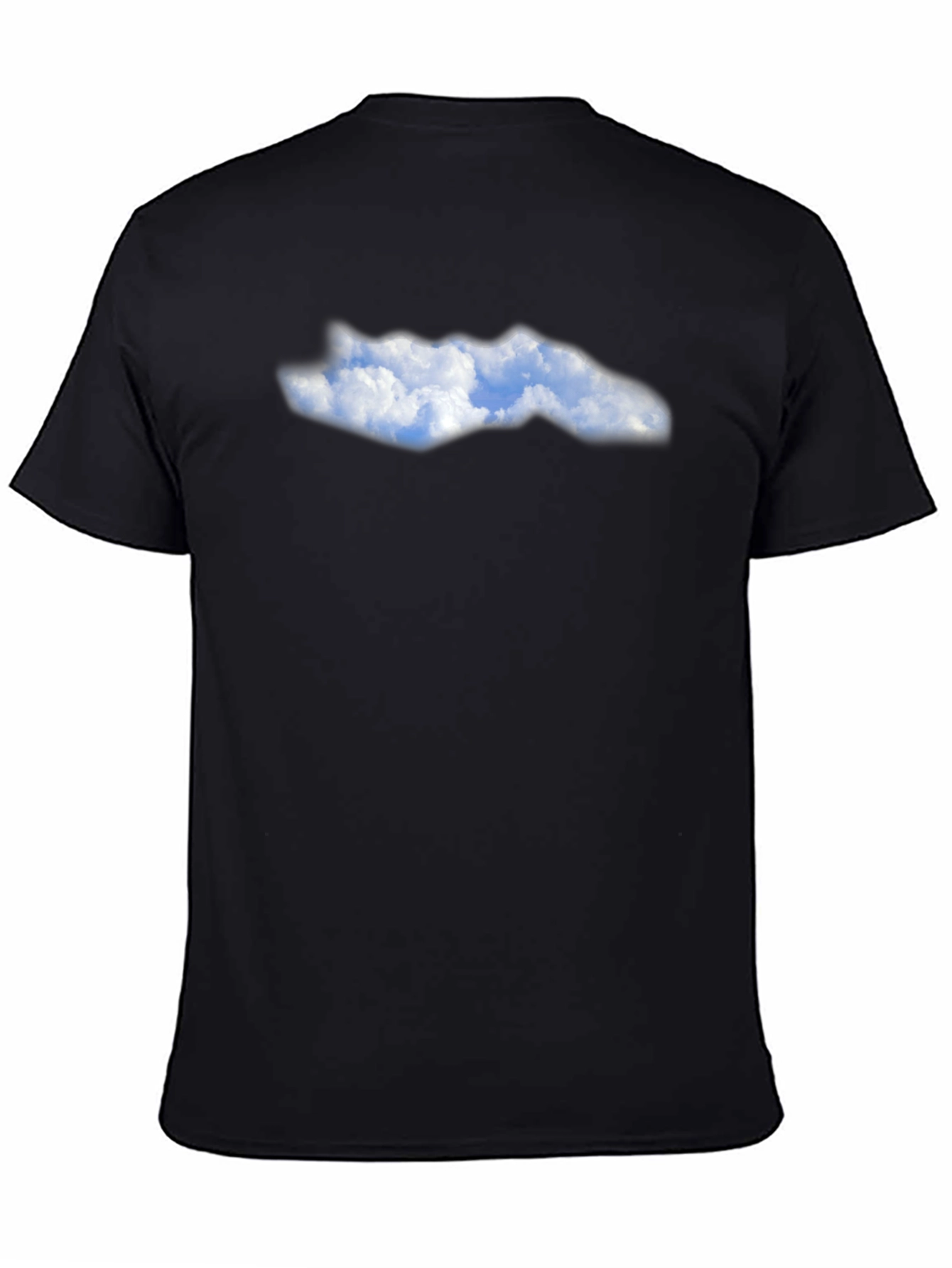 Cloudscape Graphic Black T-Shirt - Soft Cotton Blend