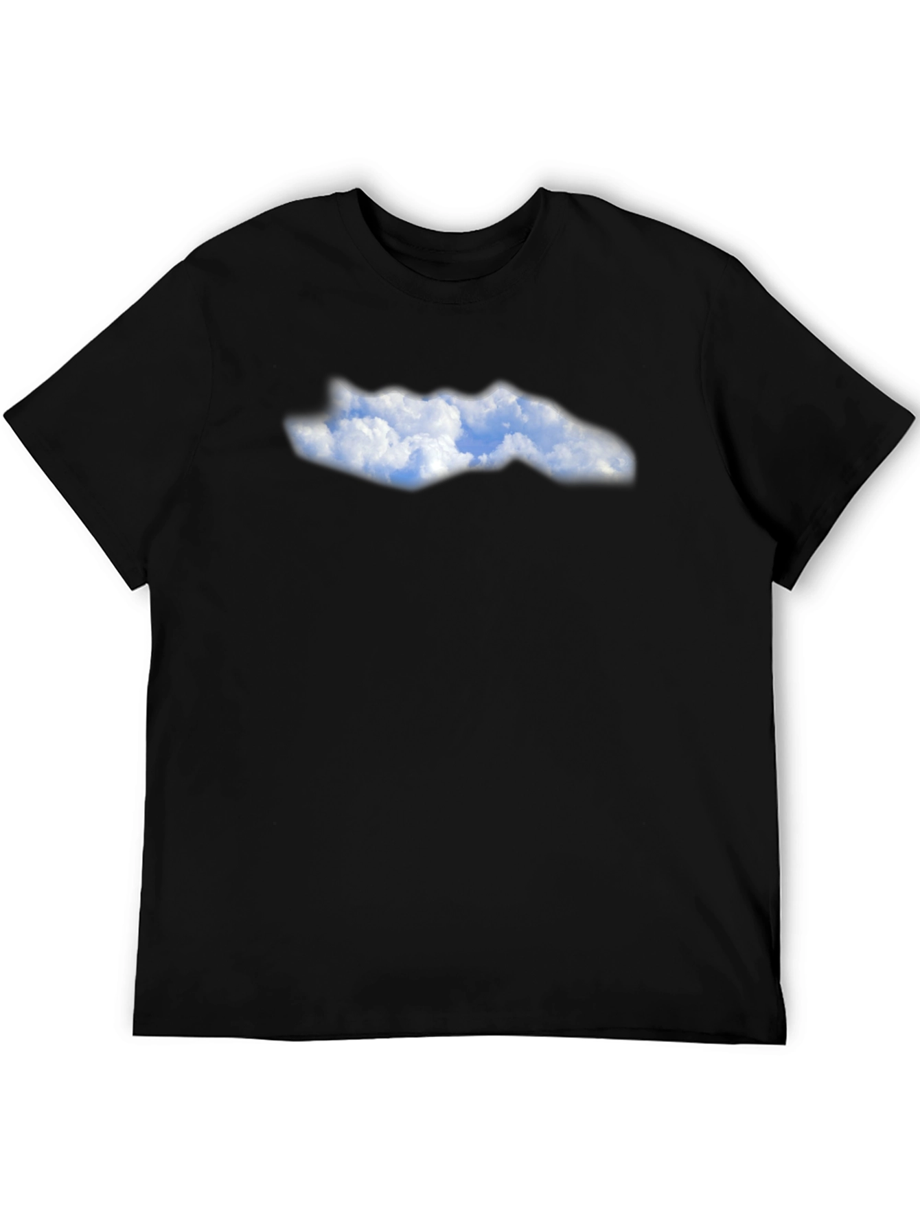 Cloudscape Graphic Black T-Shirt - Soft Cotton Blend