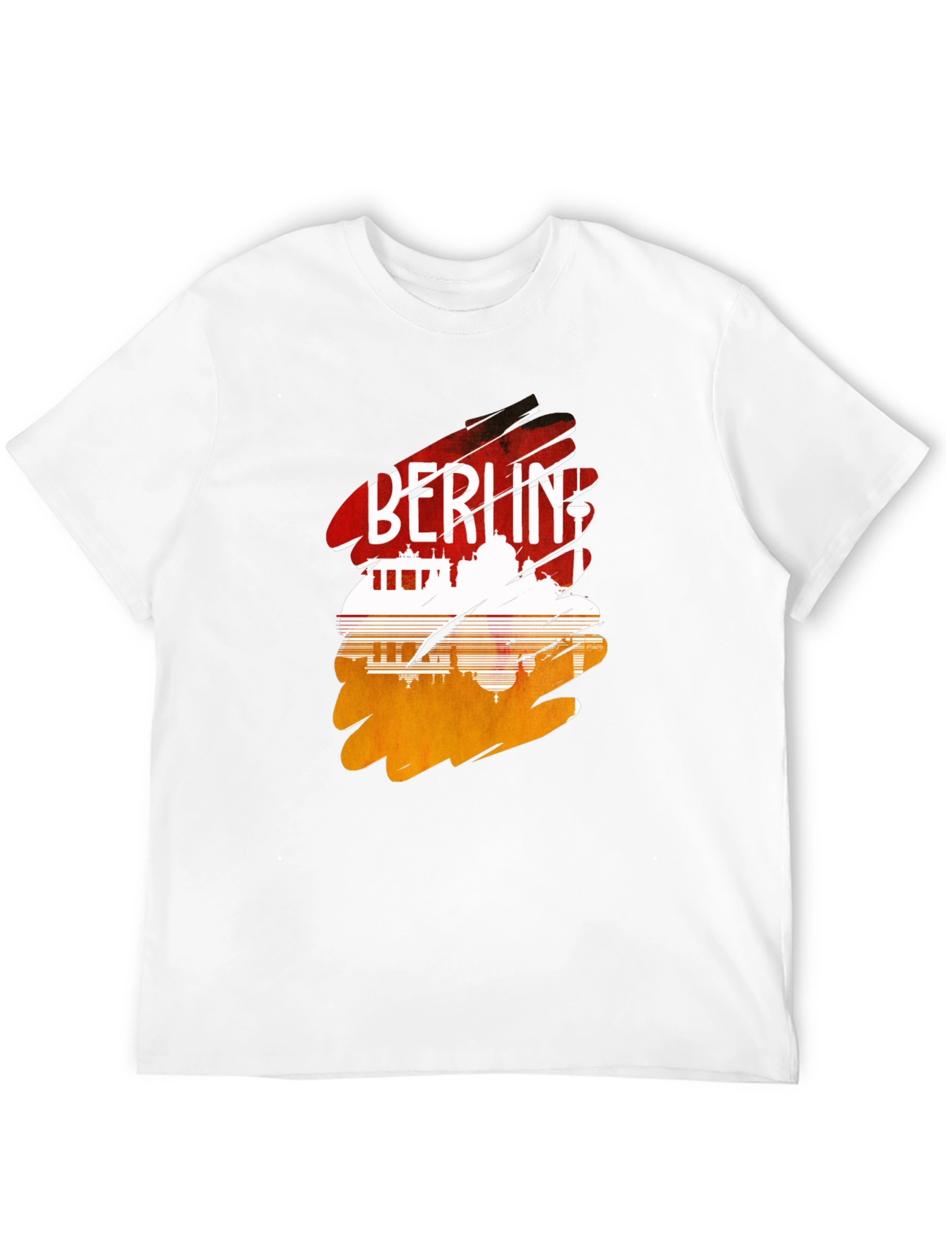 Berlin Skyline Graphic Tee - Urban Style Black T-Shirt