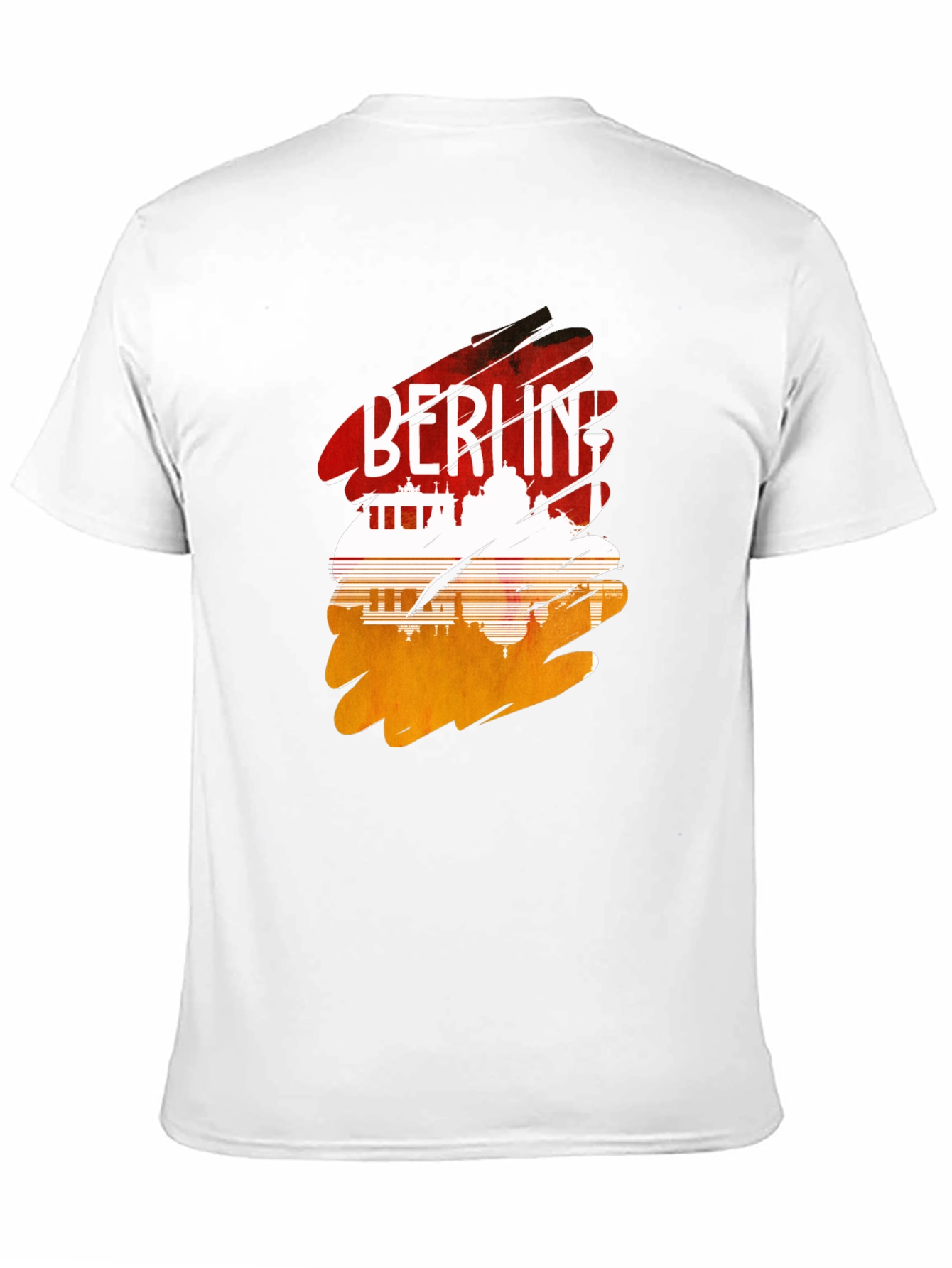 Berlin Skyline Graphic Tee - Urban Style Black T-Shirt