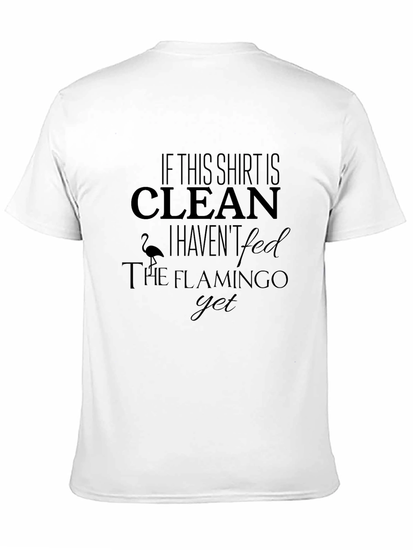 Funny Flamingo T-Shirt - If This Shirt Is Clean!