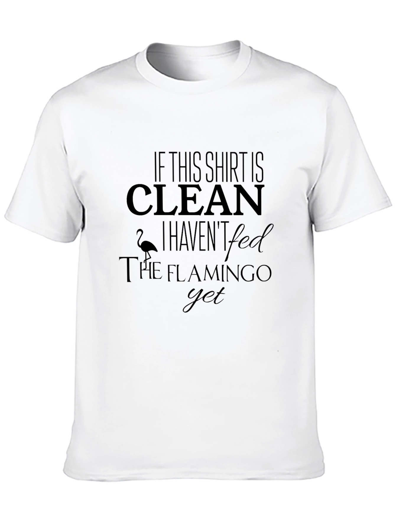 Funny Flamingo T-Shirt - If This Shirt Is Clean!