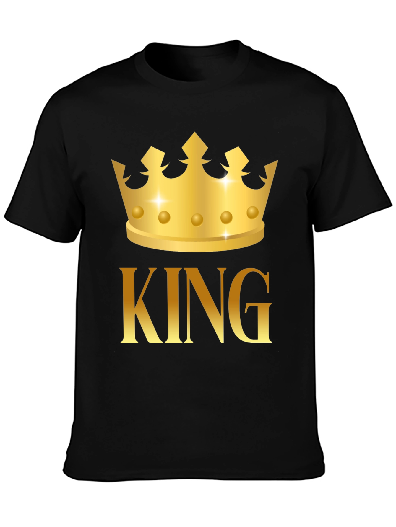 King Crown Graphic Black T-Shirt