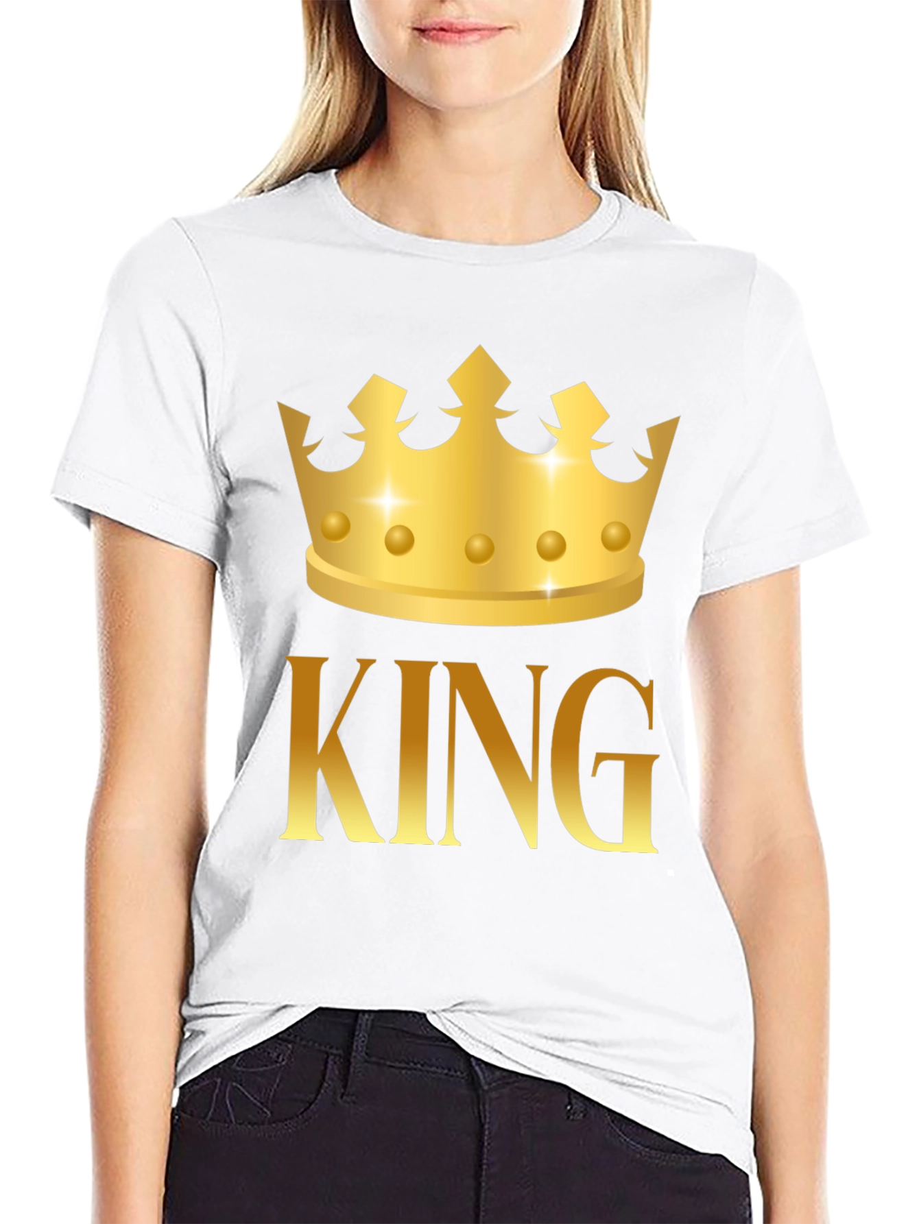 King Crown Graphic Black T-Shirt