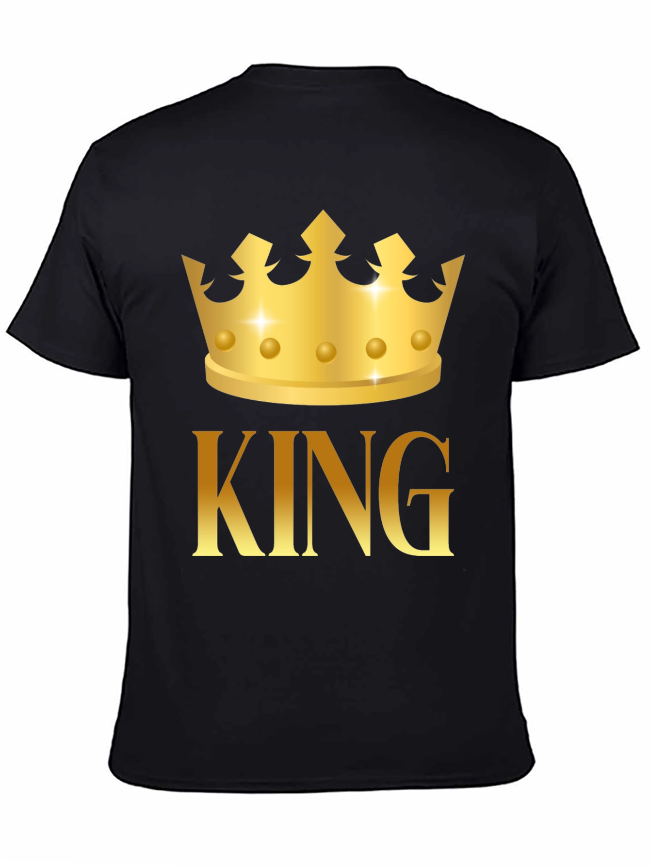 King Crown Graphic Black T-Shirt