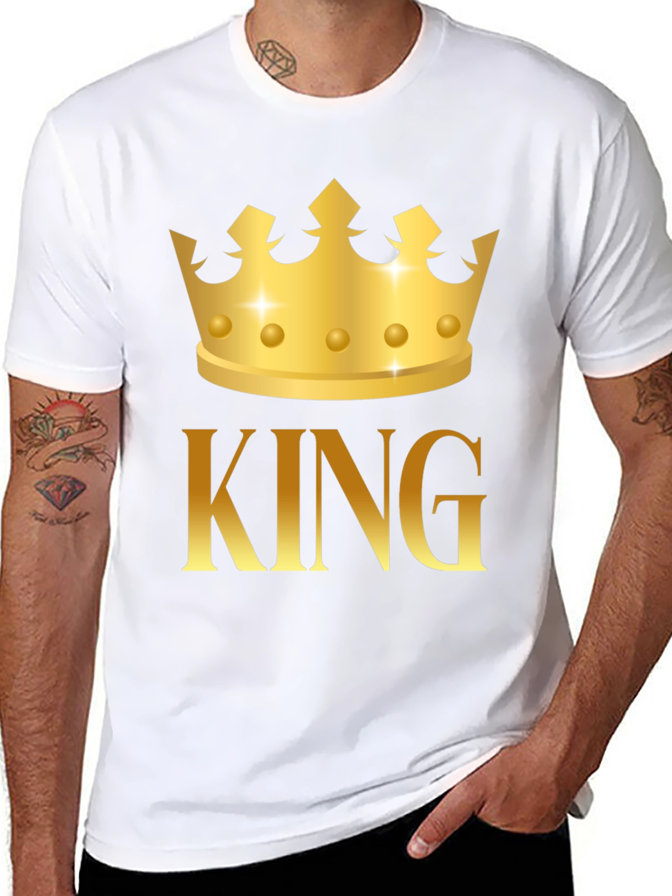 King Crown Graphic Black T-Shirt
