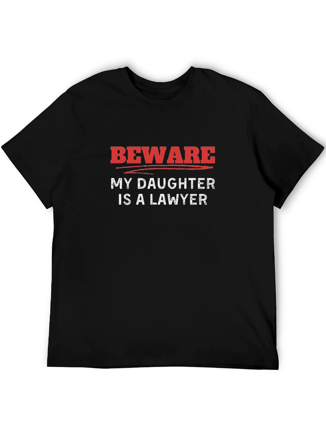 Beware My Daughter is a Lawyer Graphic Novelty T-Shirt