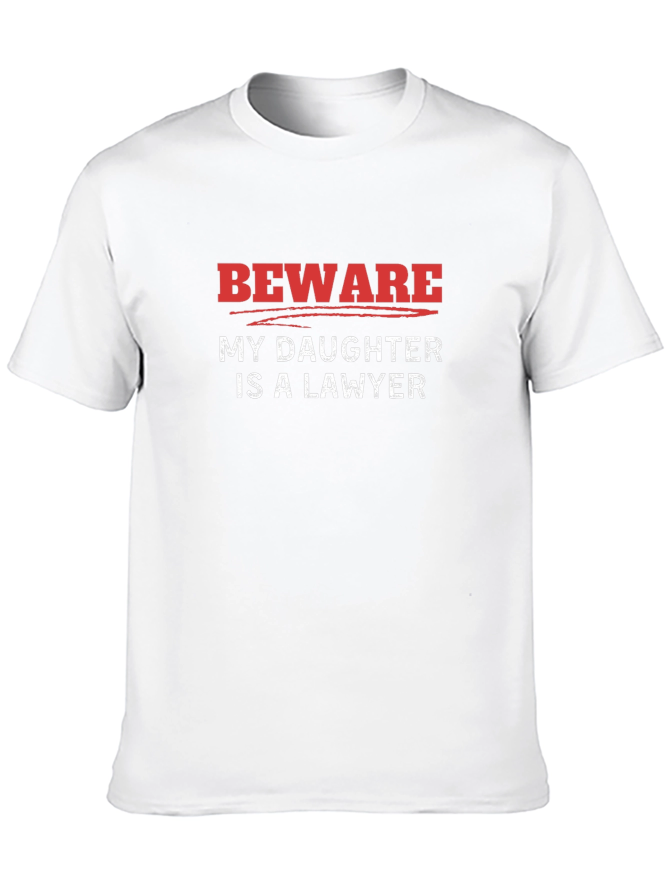 Beware My Daughter is a Lawyer Graphic Novelty T-Shirt
