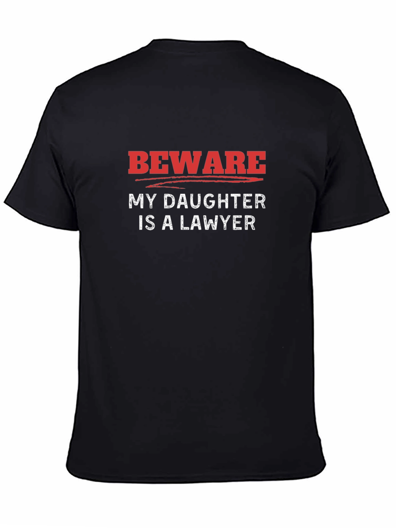 Beware My Daughter is a Lawyer Graphic Novelty T-Shirt