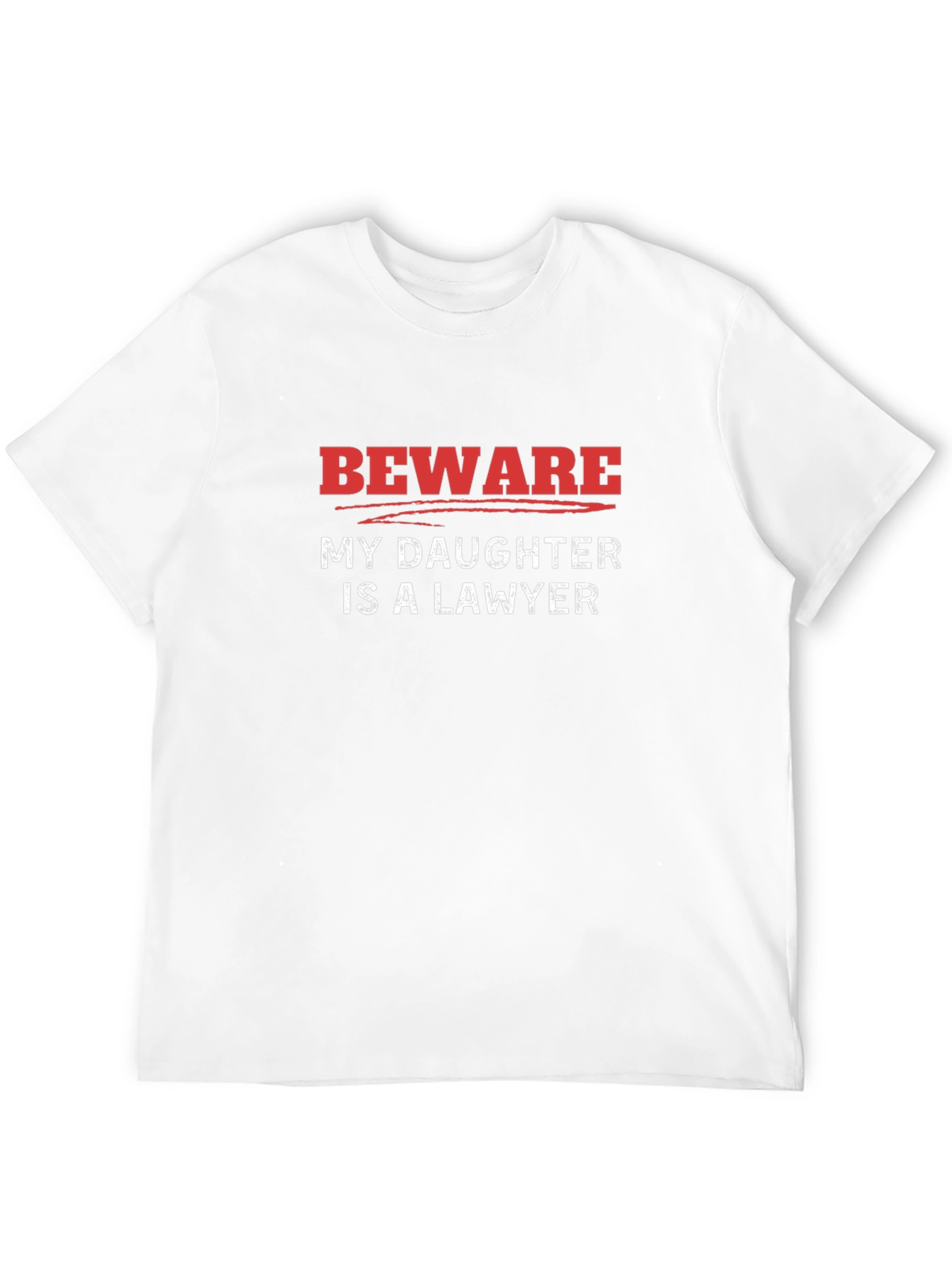 Beware My Daughter is a Lawyer Graphic Novelty T-Shirt