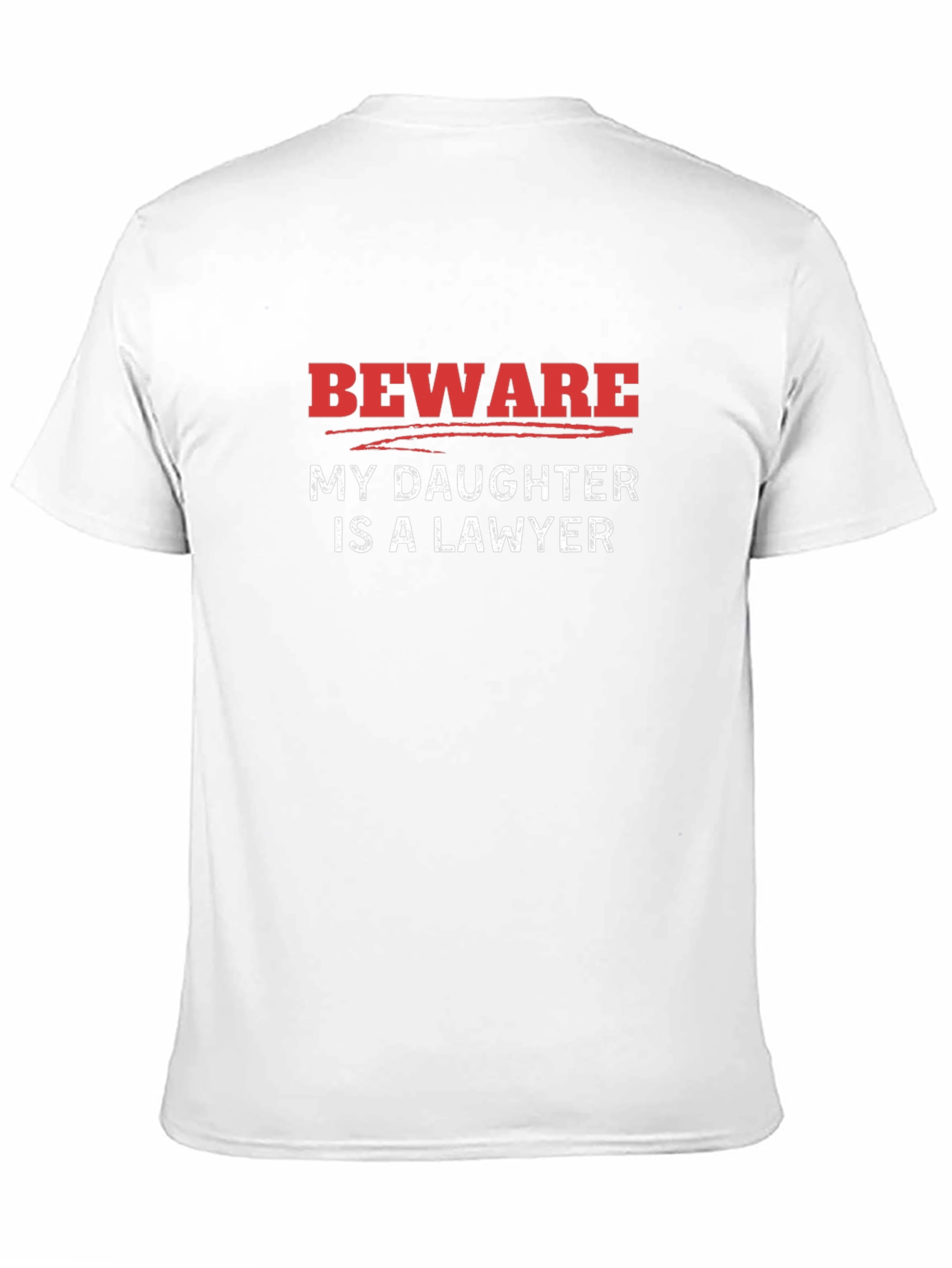 Beware My Daughter is a Lawyer Graphic Novelty T-Shirt