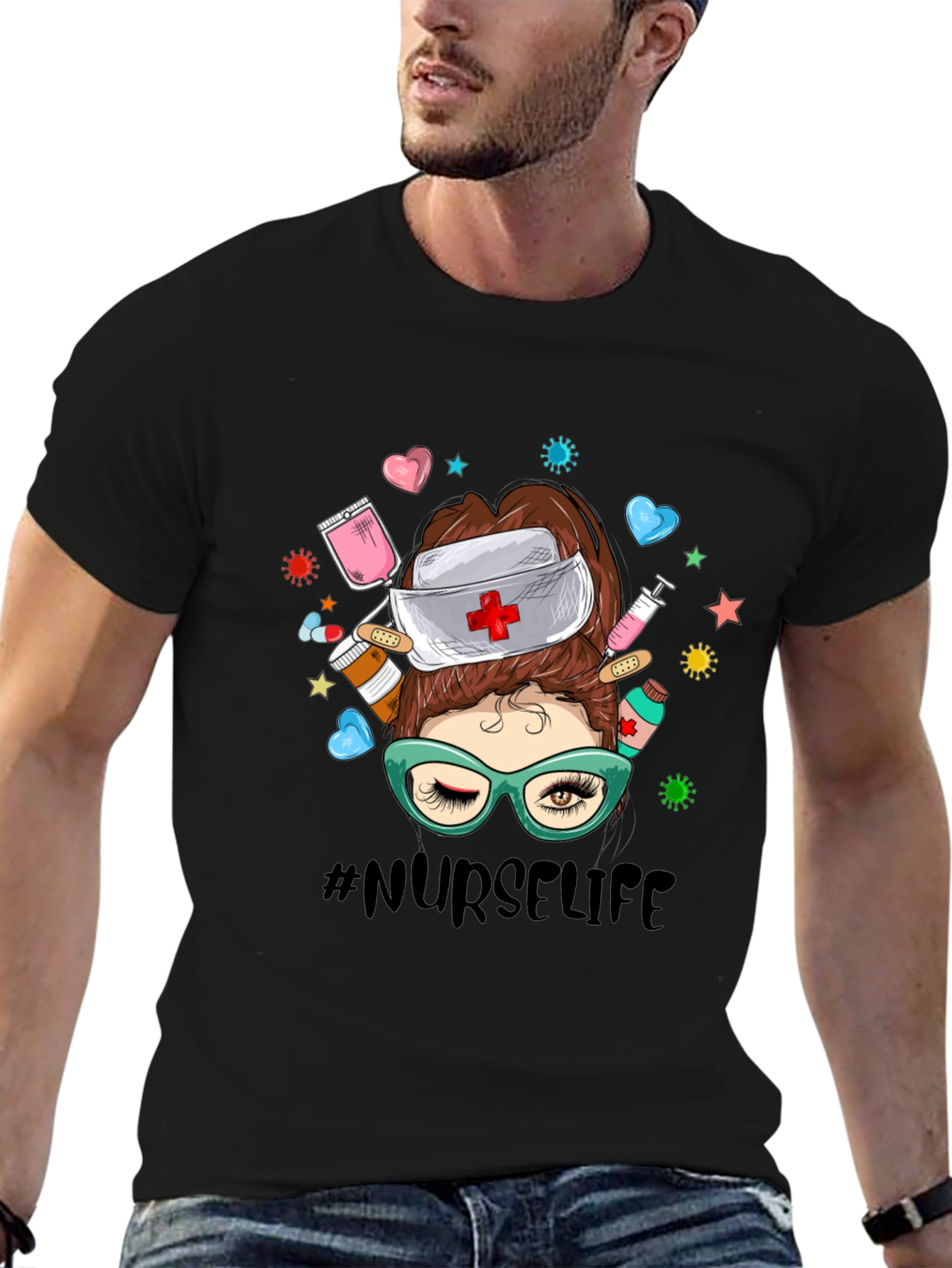 Nurse Life Graphic T-Shirt