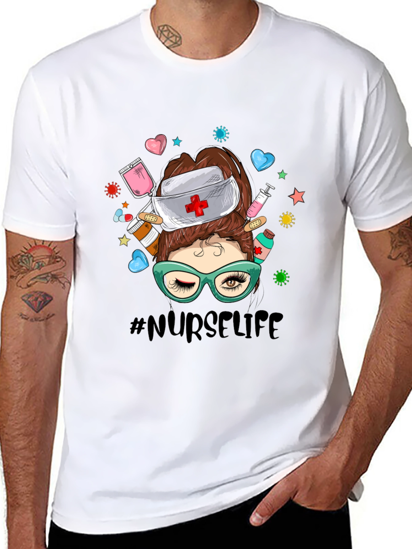 Nurse Life Graphic T-Shirt